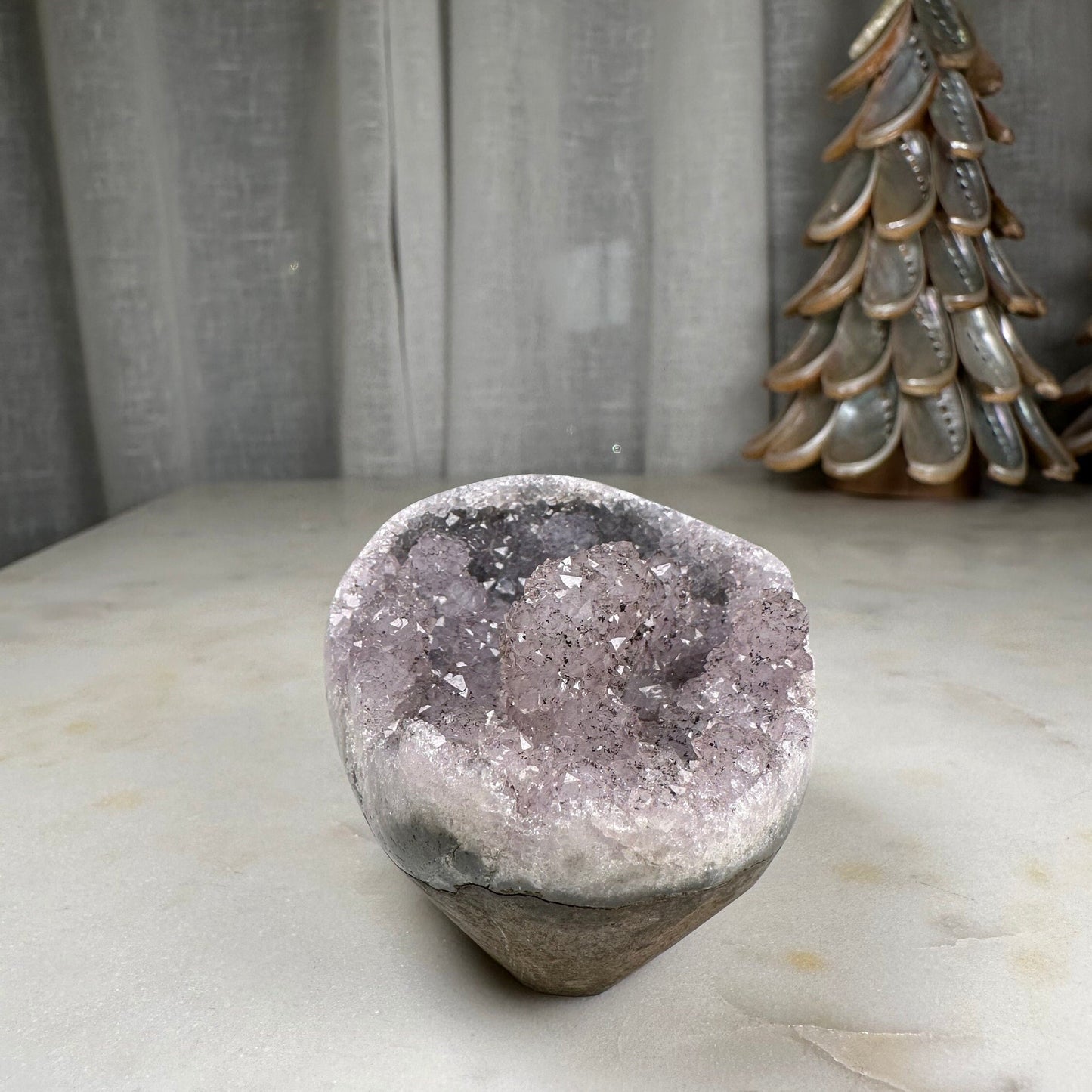 Natural Amethyst Geode Cluster 234g – Purple Crystal for Home Decor & Display
