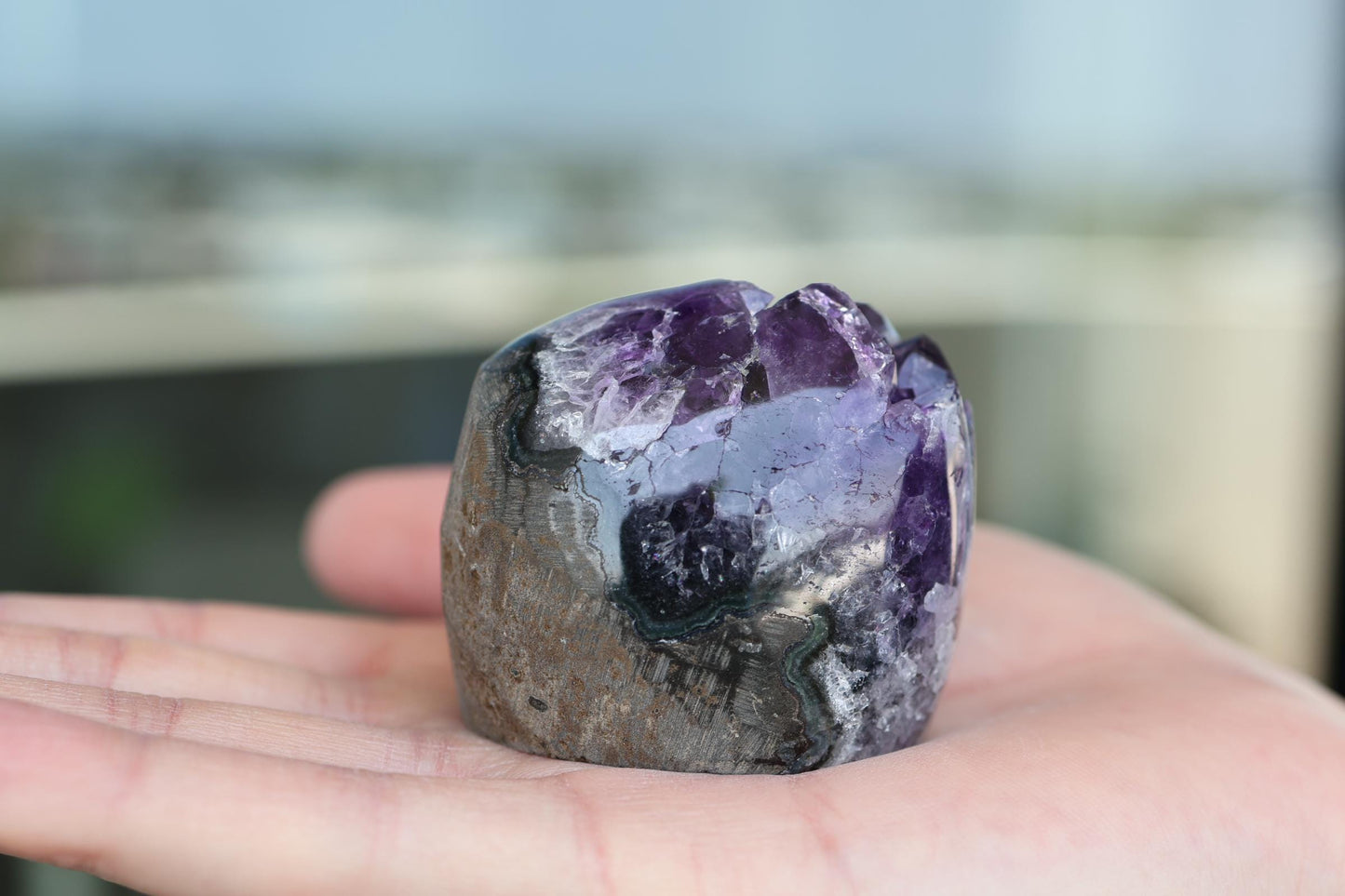 Amethyst Crystal Cluster 180g – Unique Raw Purple Stone, Gift for Collectors
