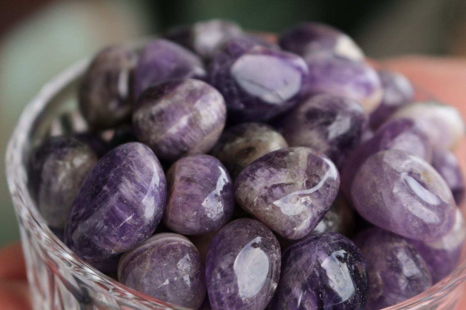 Tumbled Amethyst Stone: Polished Purple Healing Crystal, Pocket Stone