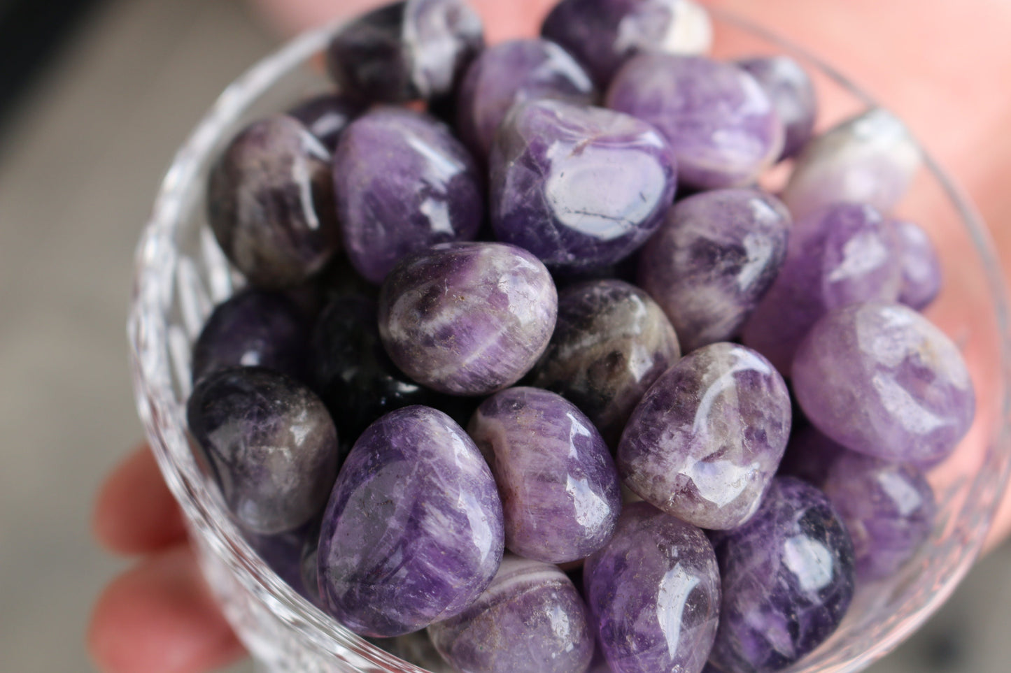Tumbled Amethyst Stone: Polished Purple Healing Crystal, Pocket Stone