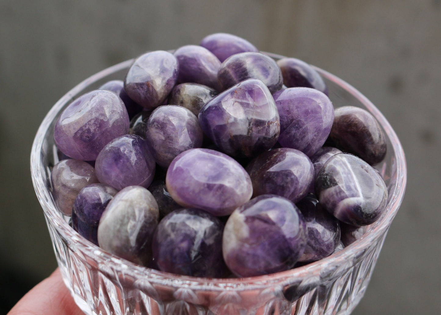 Tumbled Amethyst Stone: Polished Purple Healing Crystal, Pocket Stone