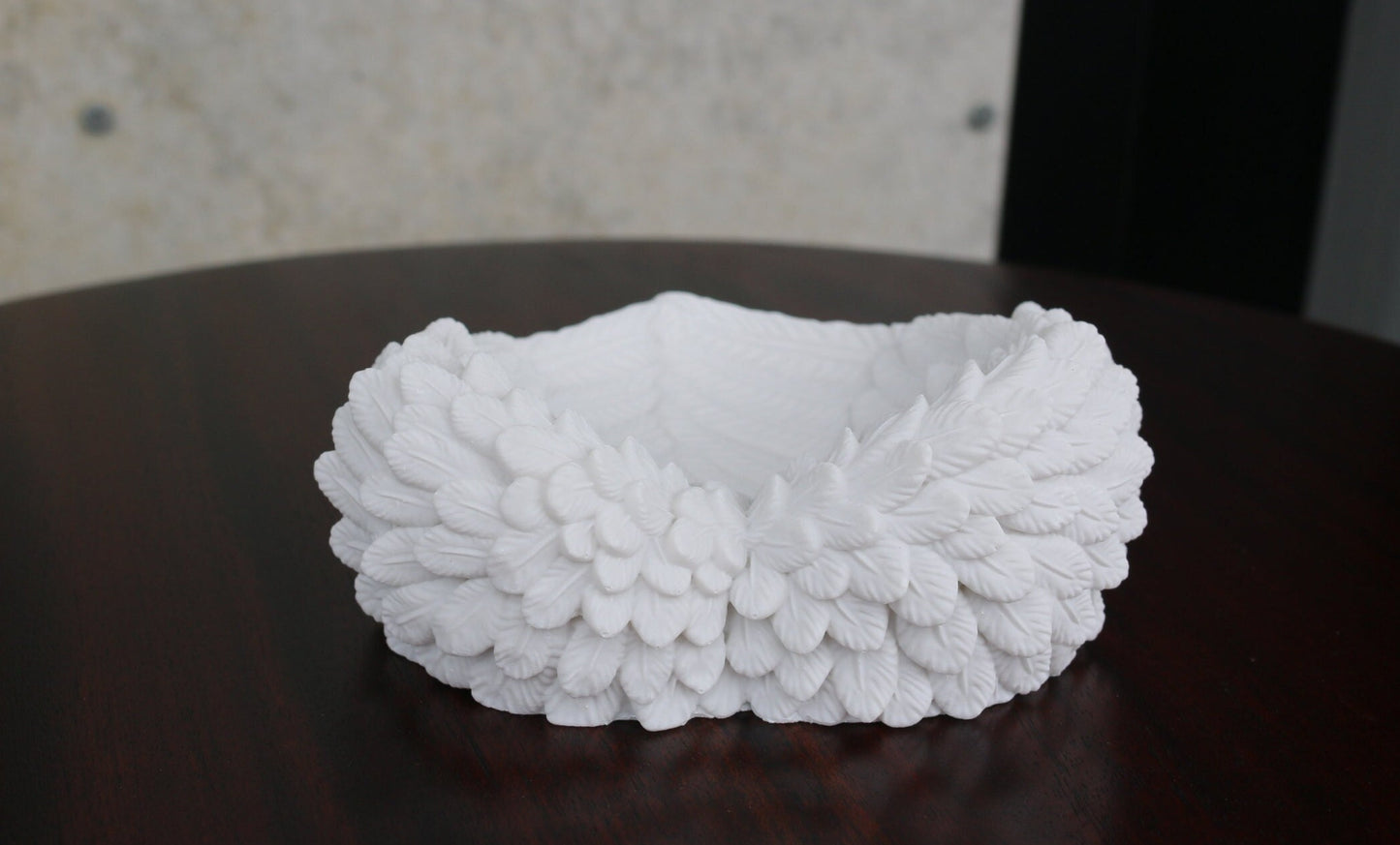 Crystal Sphere Stand – Heart Wings Holder for Gemstone Balls