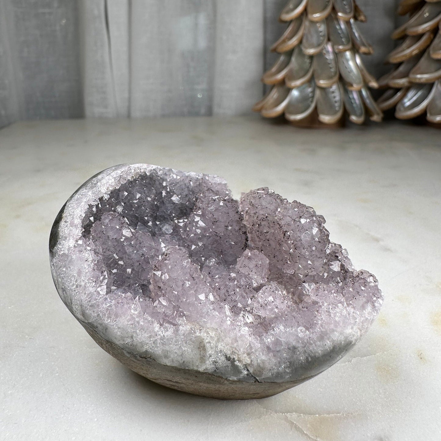 Natural Amethyst Geode Cluster 234g – Purple Crystal for Home Decor & Display