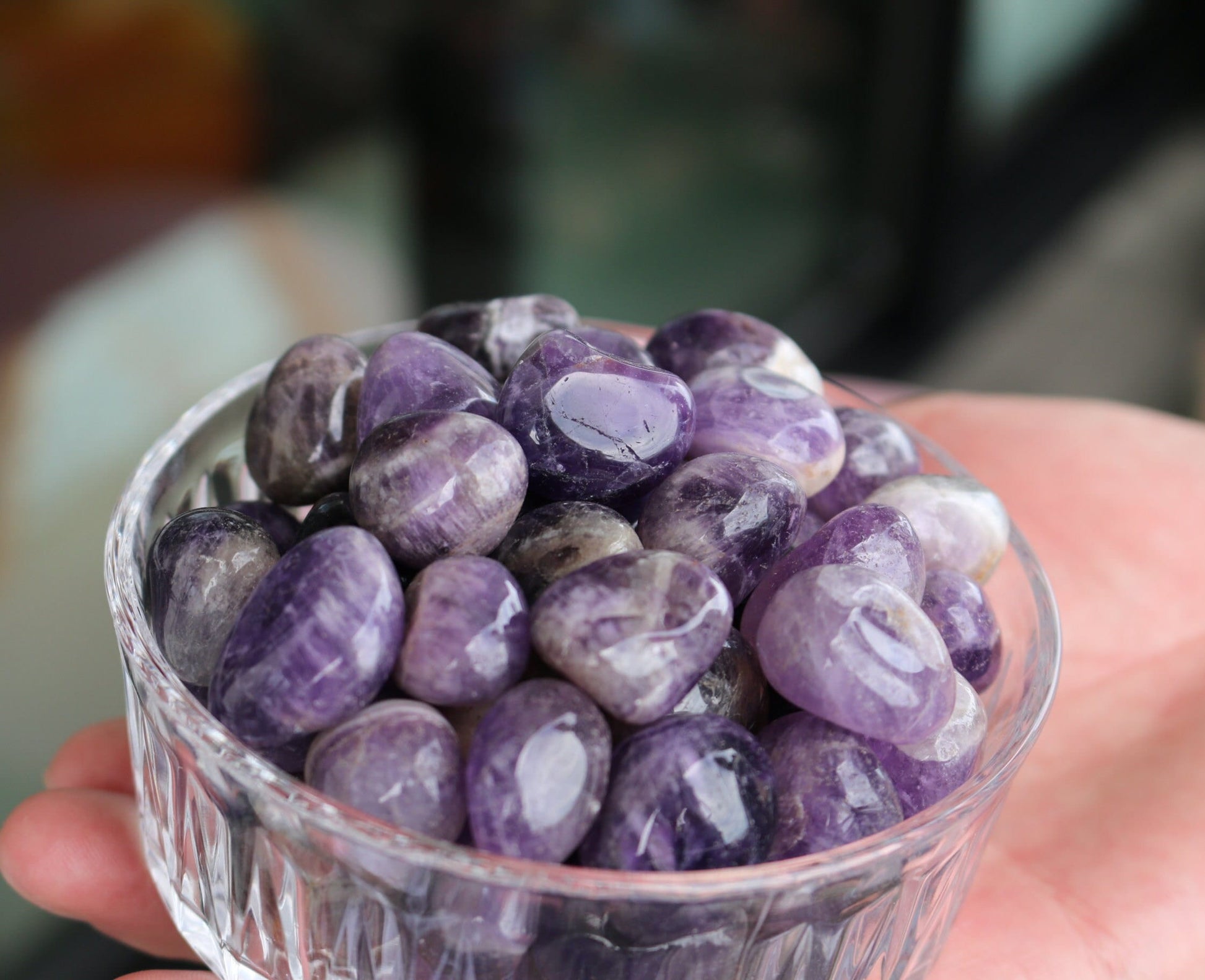 Tumbled Amethyst Stone: Polished Purple Healing Crystal, Pocket Stone