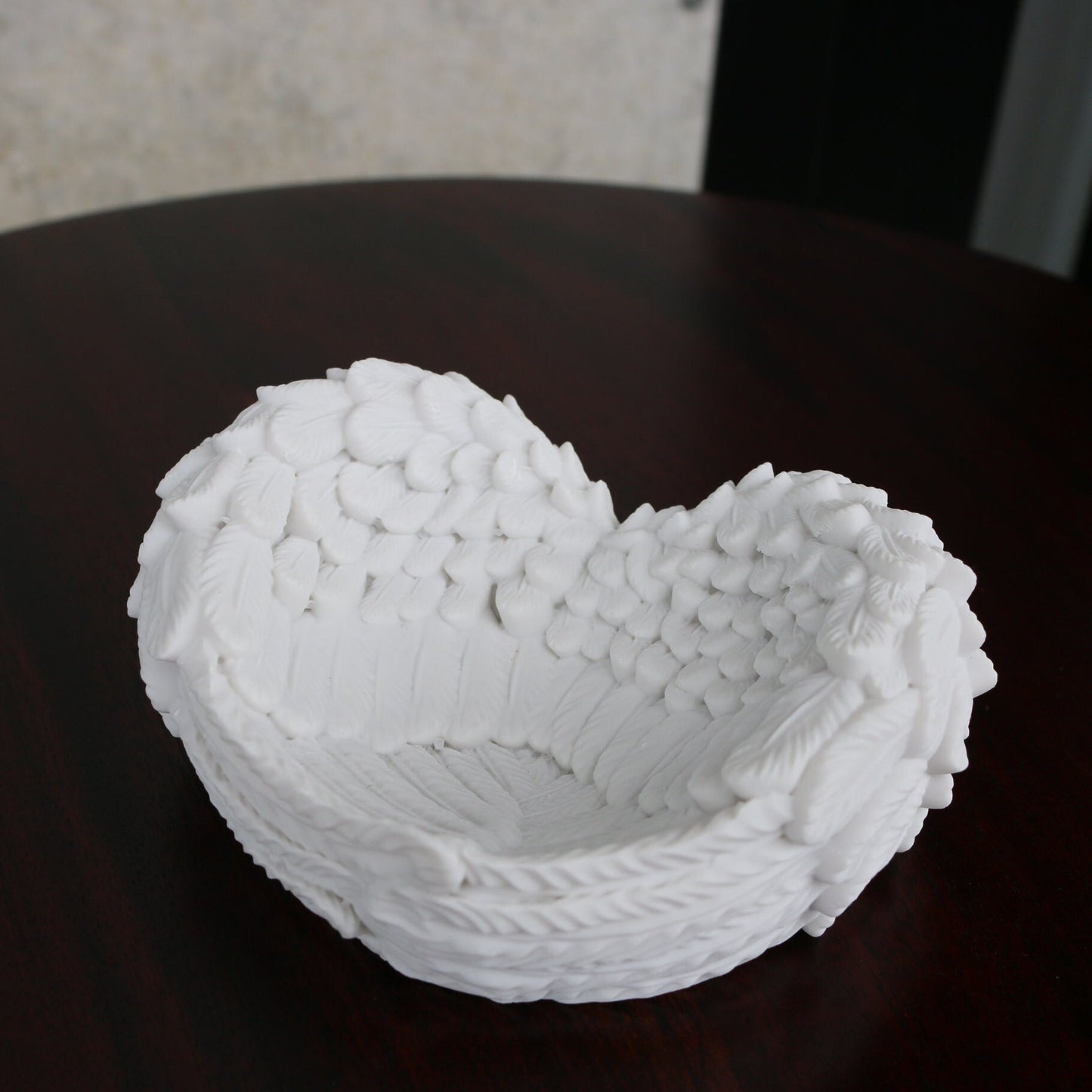 Crystal Sphere Stand – Heart Wings Holder for Gemstone Balls