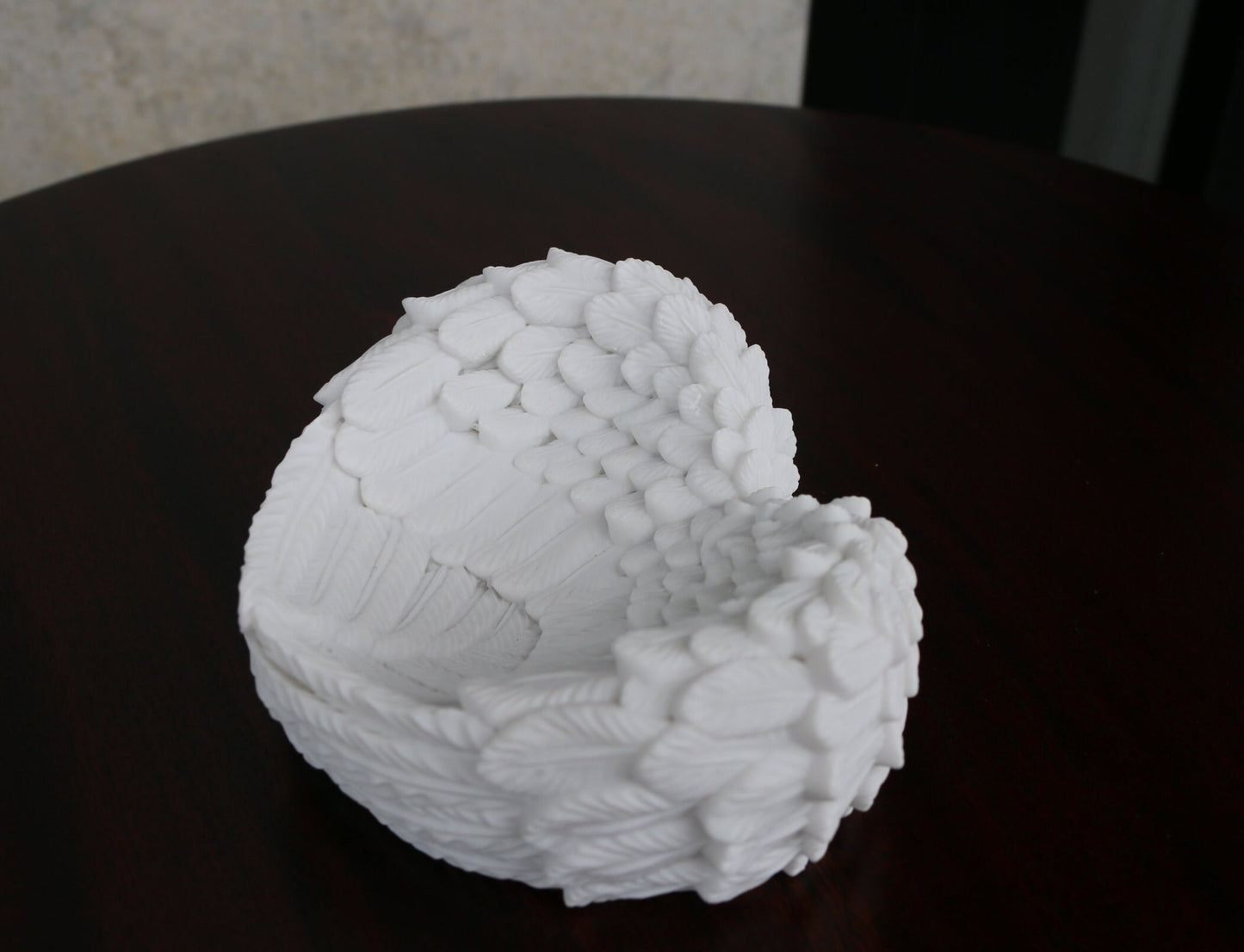 Crystal Sphere Stand – Heart Wings Holder for Gemstone Balls