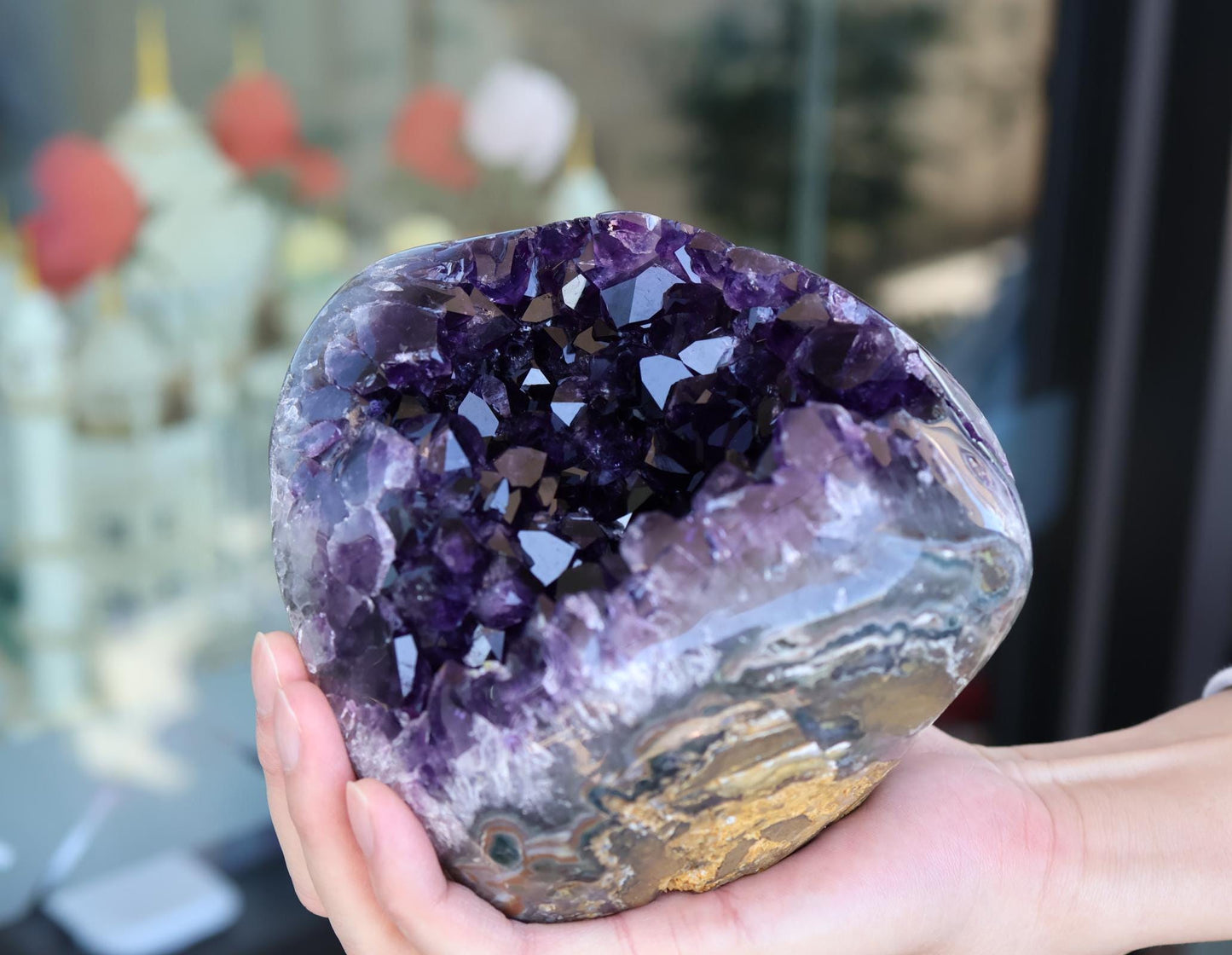 Premium Amethyst Geode 2466g – Large Natural Purple Crystal for Meditation & Decor