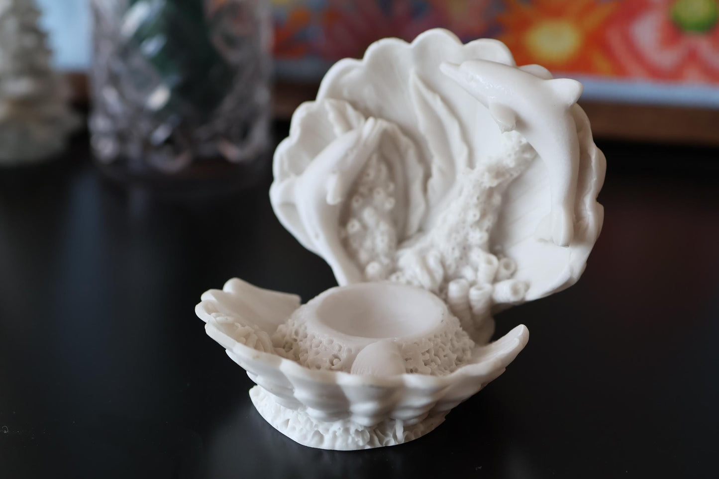 Shell Crystal Sphere Holder – Gift Stand for Gemstone Spheres & Display