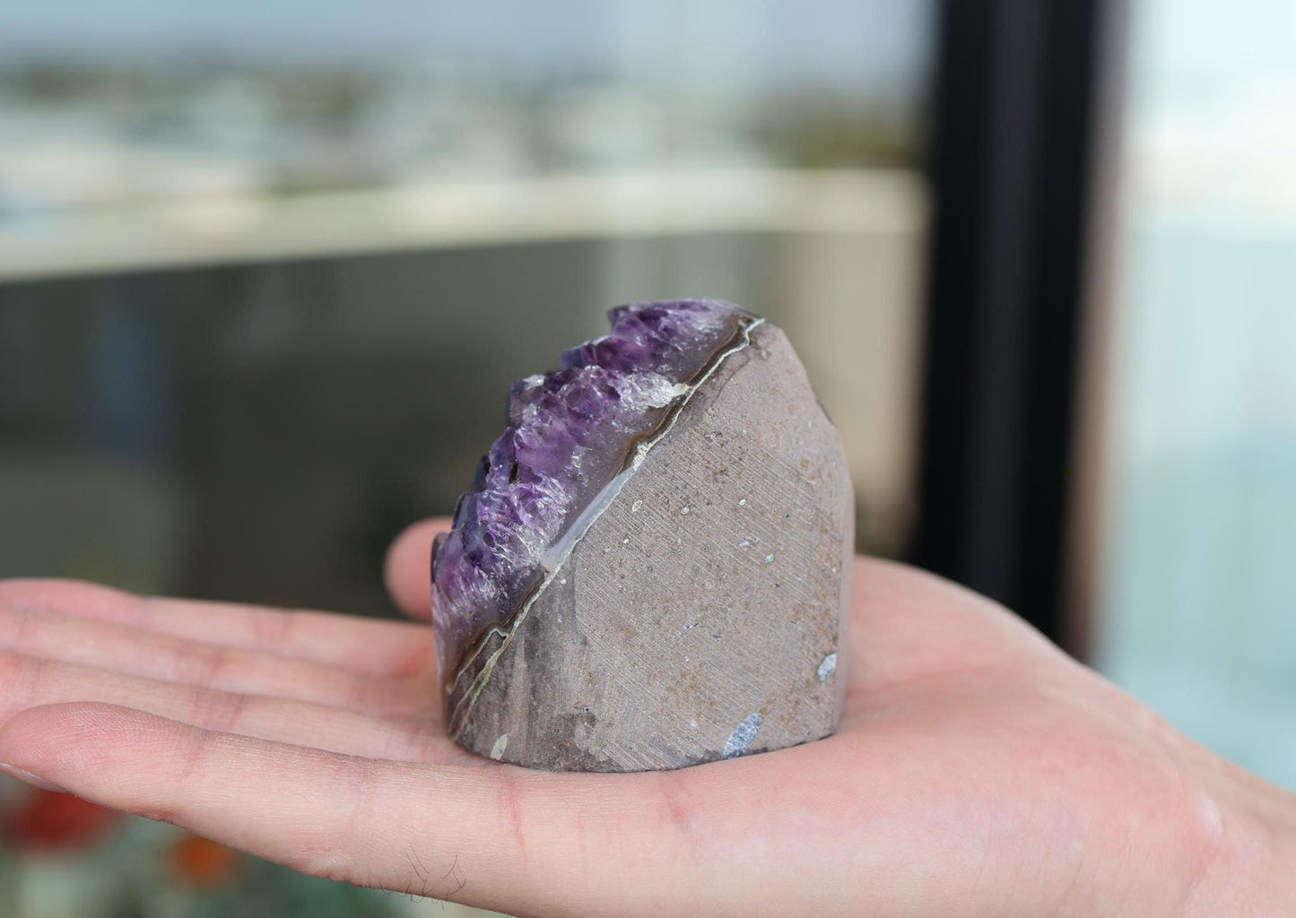 Natural Amethyst Crystal 252g – Raw Purple Stone for Home Decor & Display