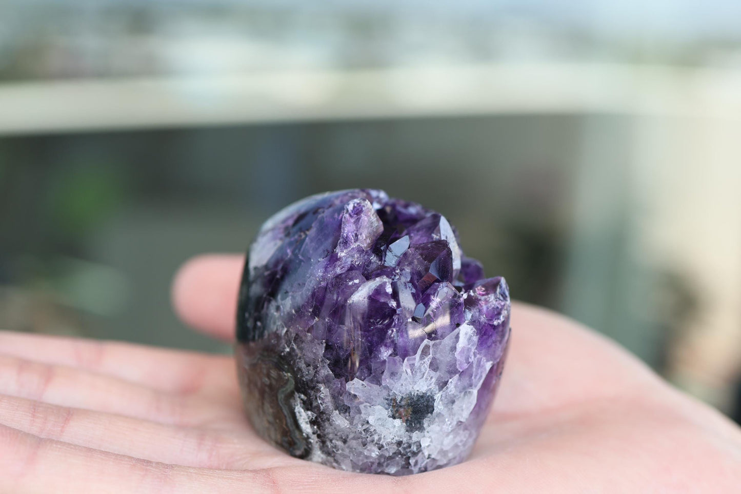 Amethyst Crystal Cluster 180g – Unique Raw Purple Stone, Gift for Collectors