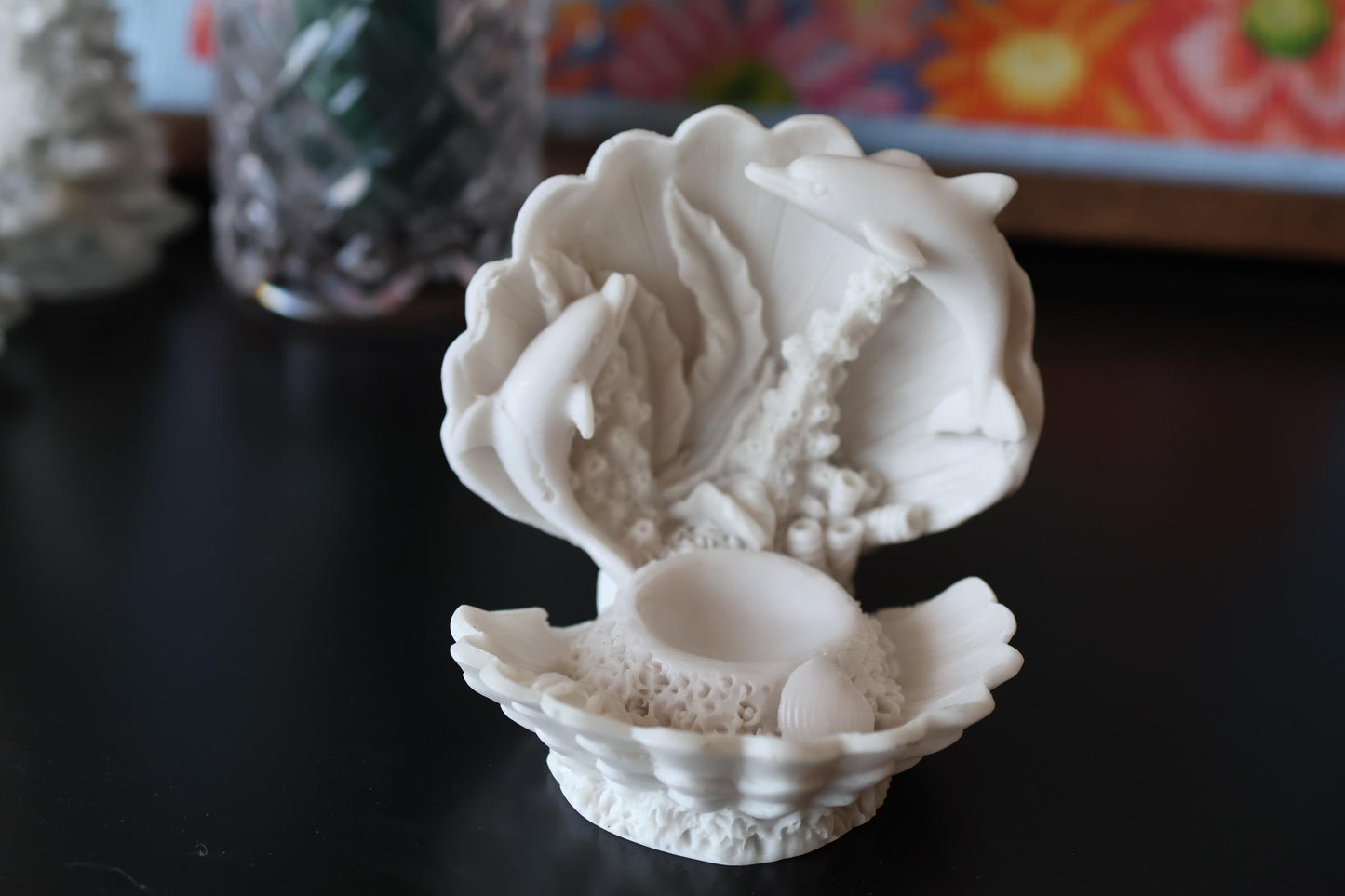 Shell Crystal Sphere Holder – Gift Stand for Gemstone Spheres & Display