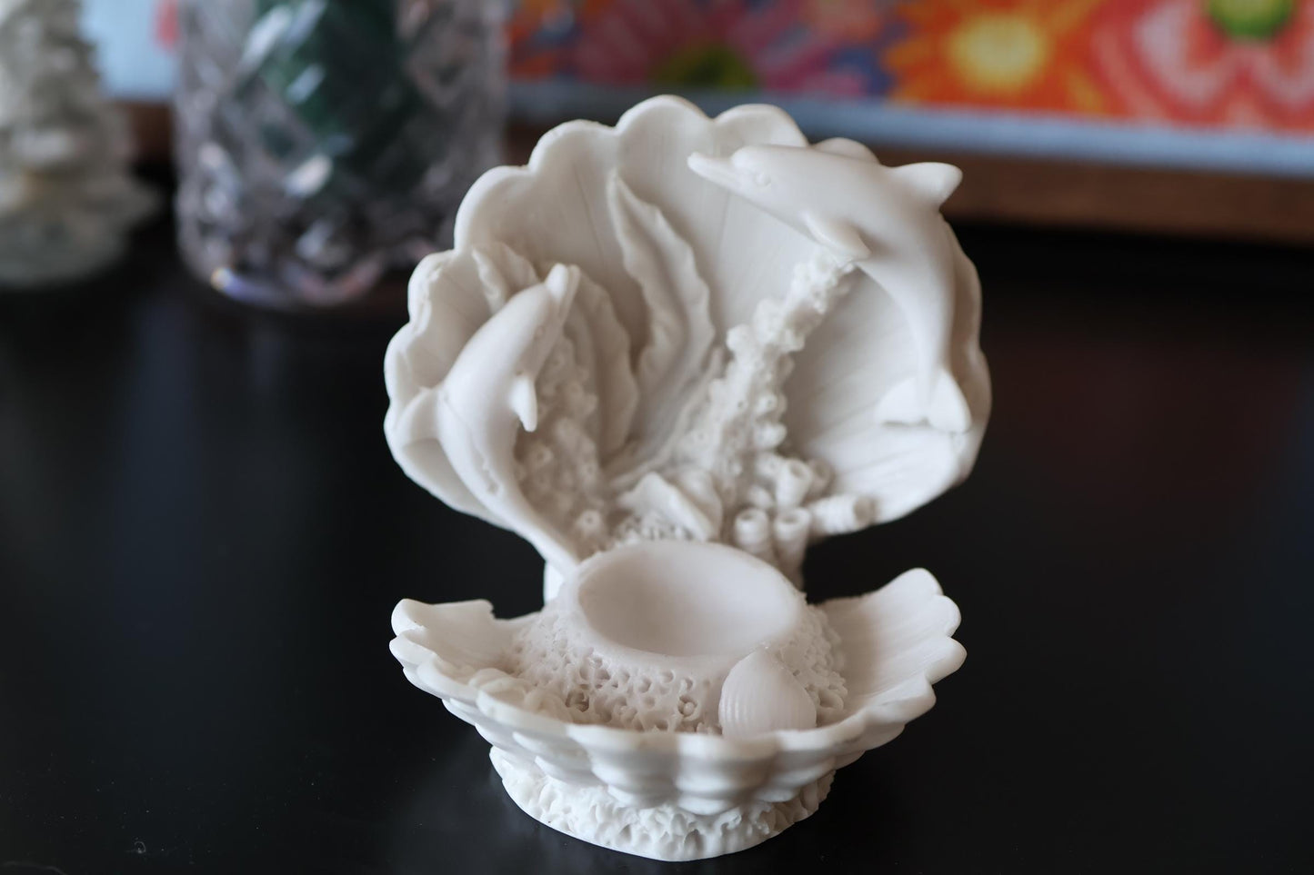 Shell Crystal Sphere Holder – Gift Stand for Gemstone Spheres & Display