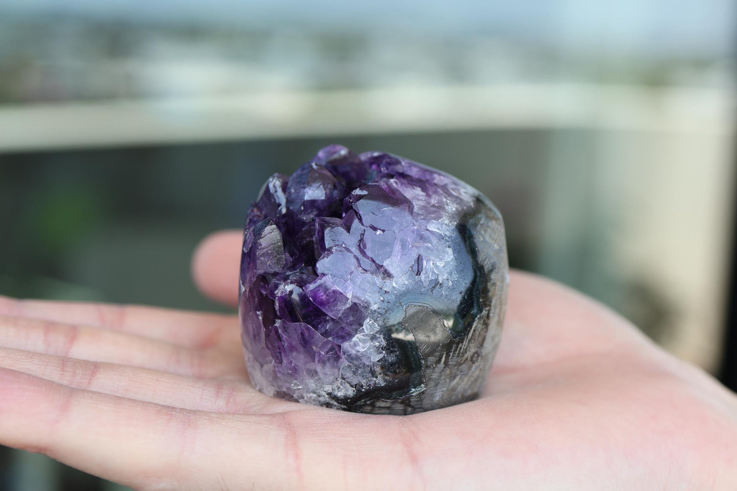 Amethyst Crystal Cluster 180g – Unique Raw Purple Stone, Gift for Collectors