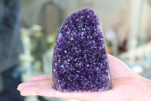 Natural Amethyst Geode Cluster 773g – Raw Purple Crystal for Home Decor & Display