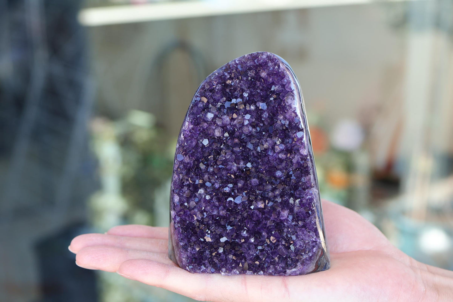 Natural Amethyst Geode Cluster 773g – Raw Purple Crystal for Home Decor & Display