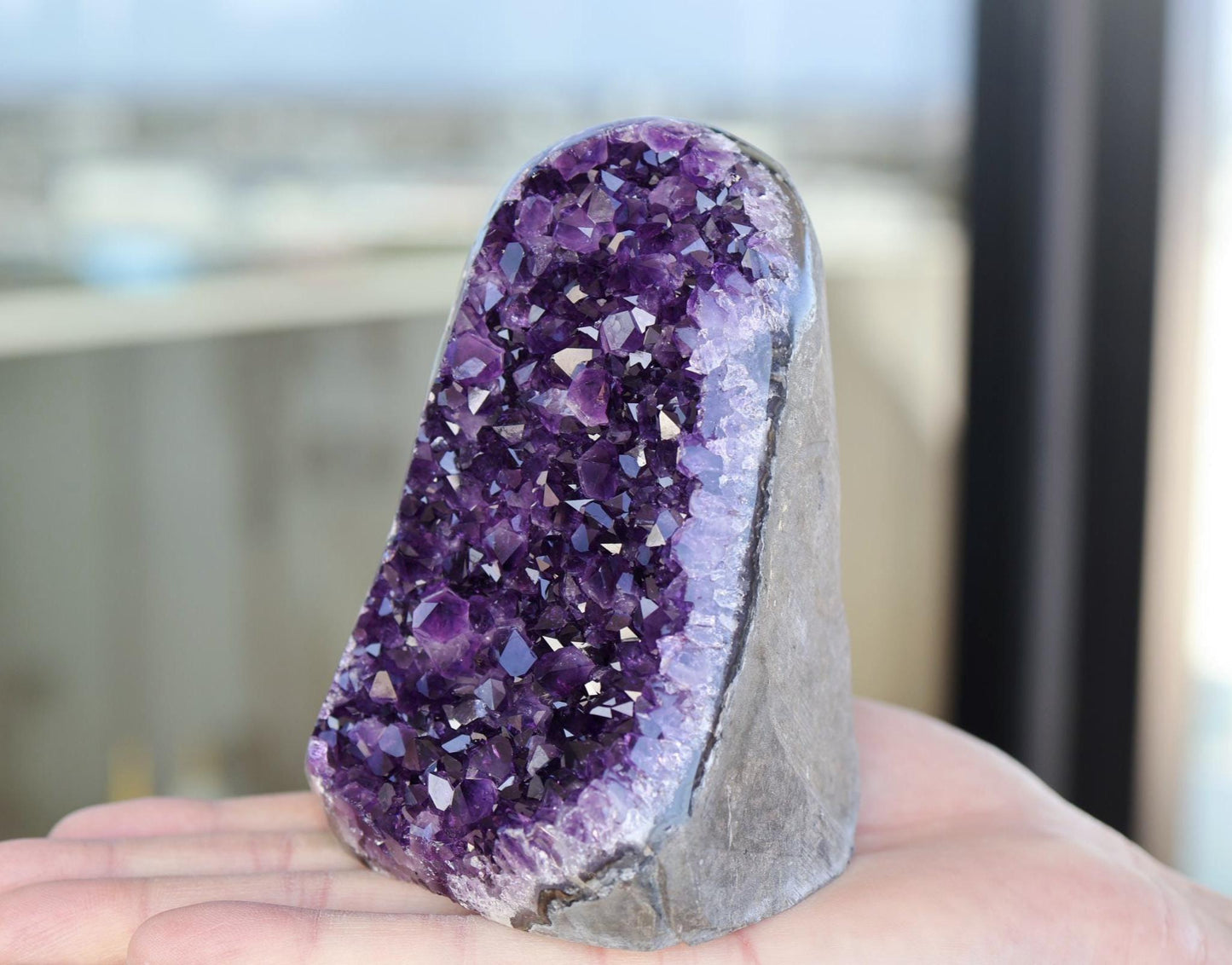 Natural Amethyst Geode Cluster 891g – High-Quality Purple Crystal