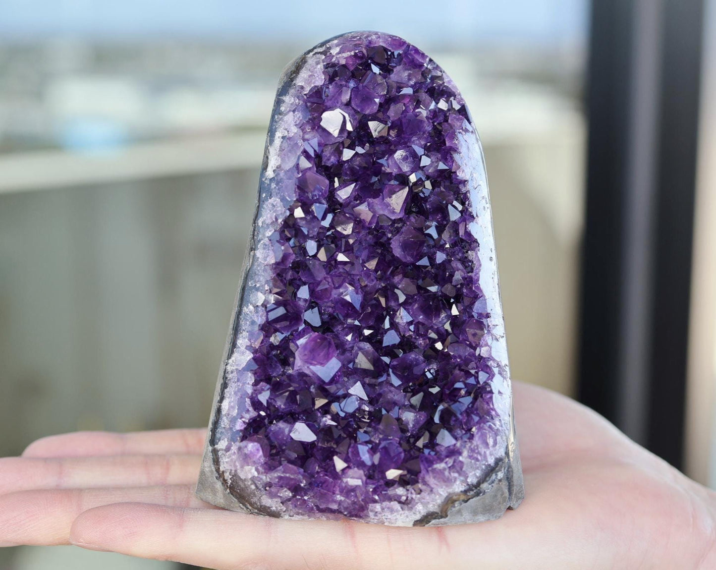 Natural Amethyst Geode Cluster 891g – High-Quality Purple Crystal