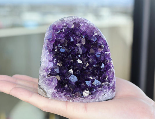 Natural Amethyst Geode Cluster 764g – Raw Purple Crystal for Home Decor & Display