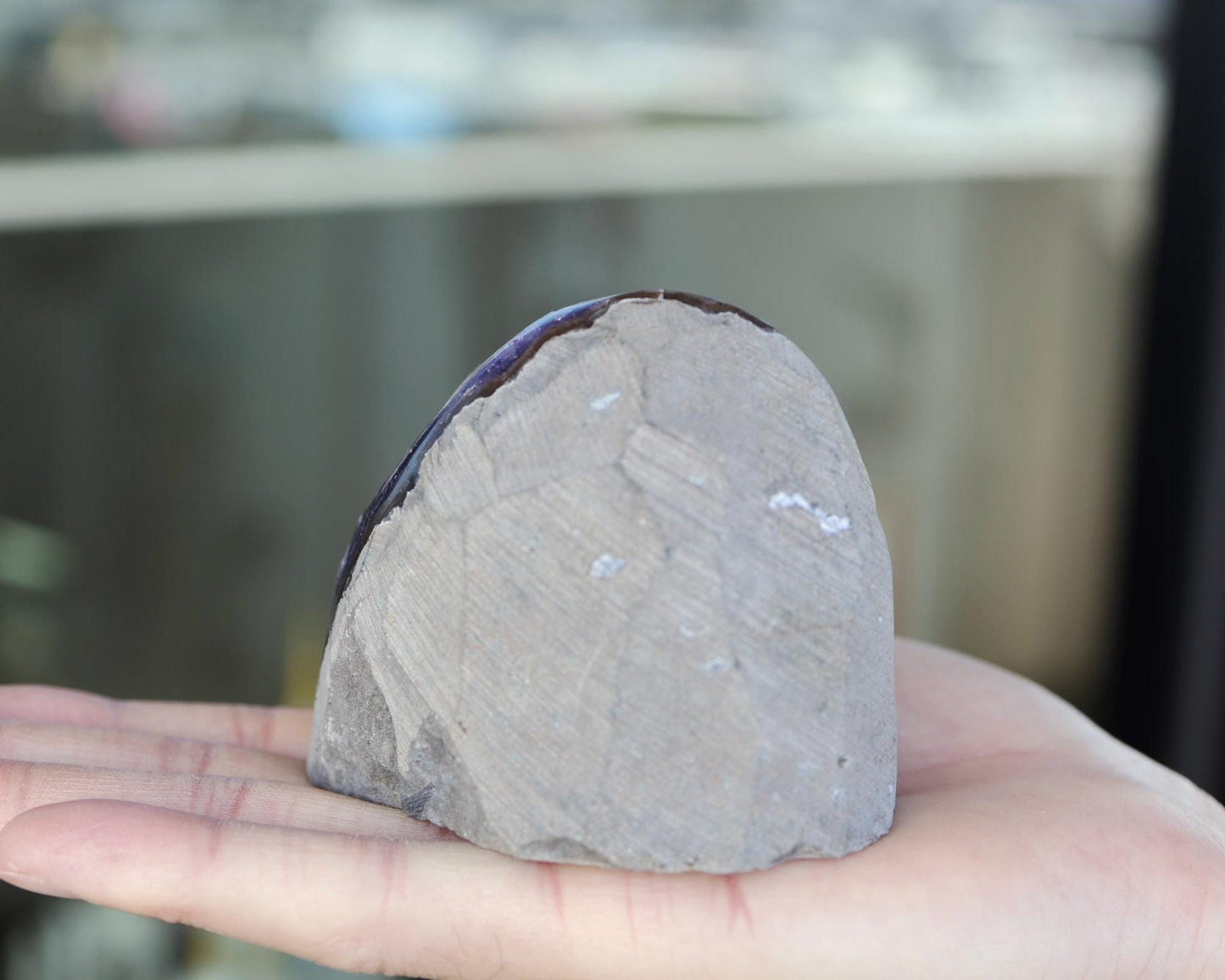 Natural Amethyst Geode Cluster 420g – Raw Purple Crystal for Home Decor & Display