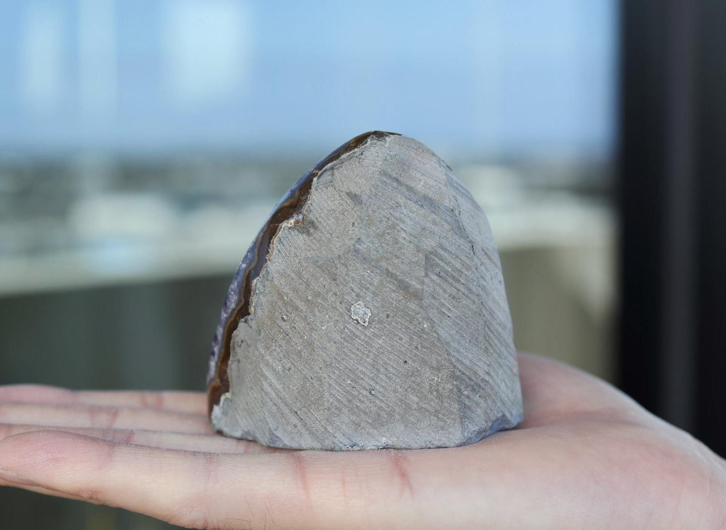 Natural Amethyst Geode Cluster 339g – Raw Purple Crystal for Home Decor & Display