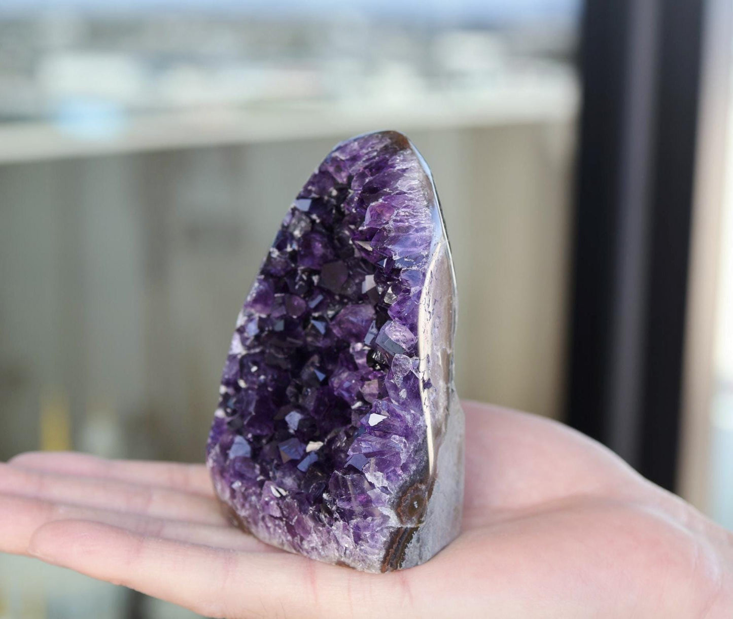 Amethyst Crystal Cluster 442g – Unique Natural Purple Geode, Gift for Collectors