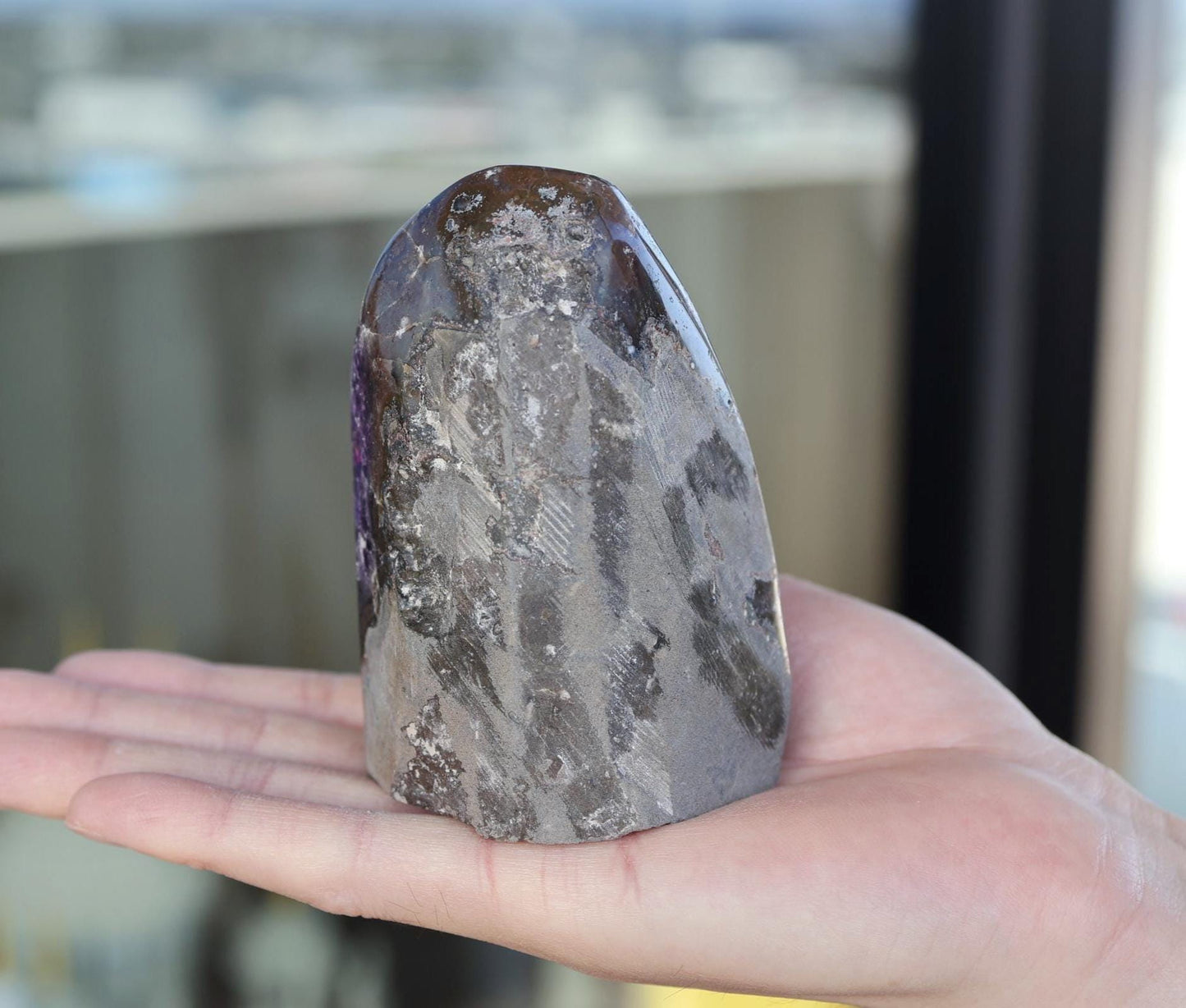 Amethyst Crystal Cluster 442g – Unique Natural Purple Geode, Gift for Collectors