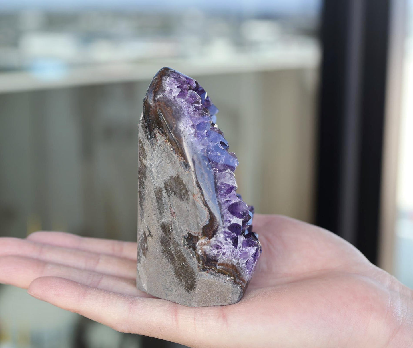 Amethyst Crystal Cluster 442g – Unique Natural Purple Geode, Gift for Collectors