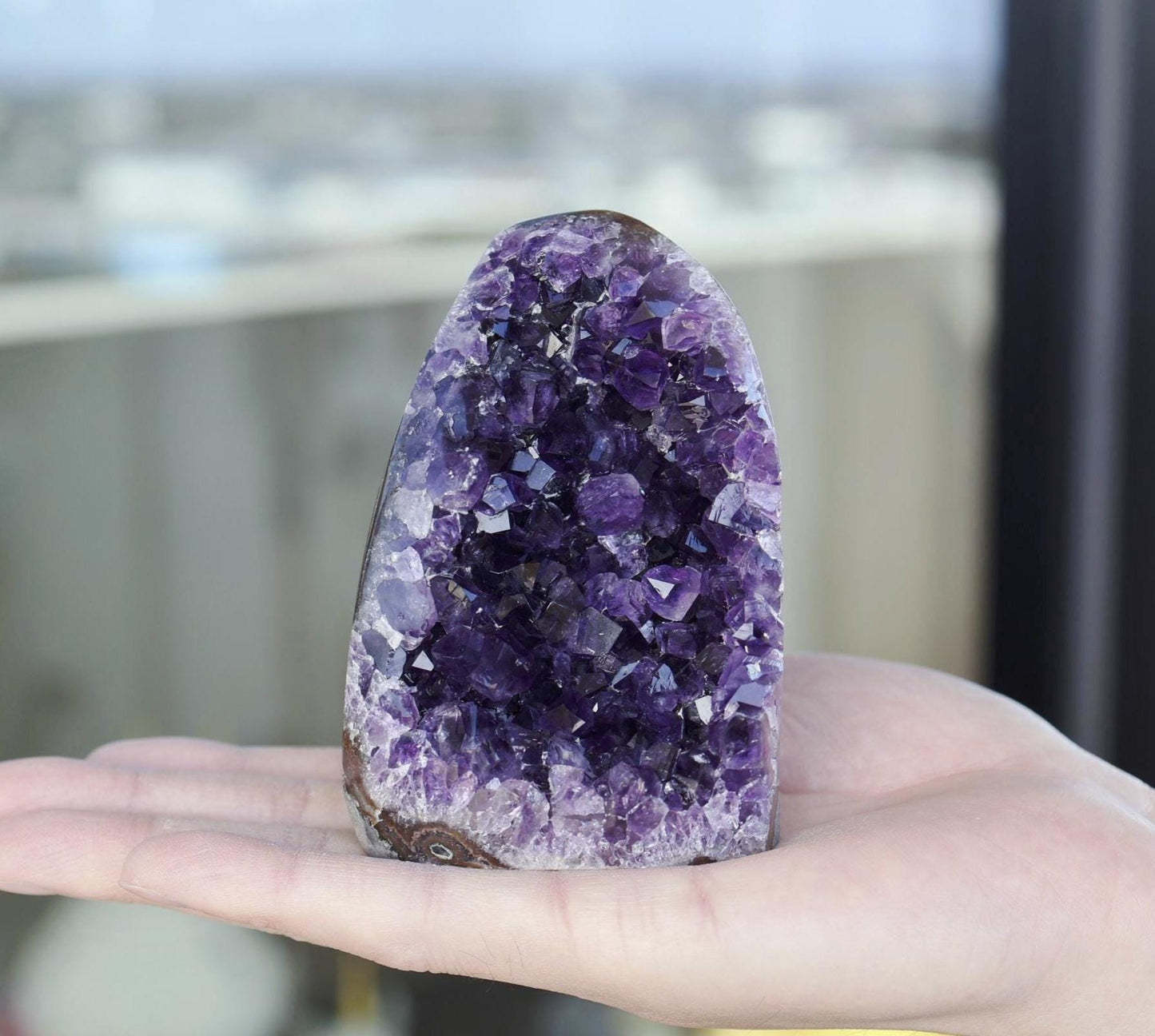 Amethyst Crystal Cluster 442g – Unique Natural Purple Geode, Gift for Collectors