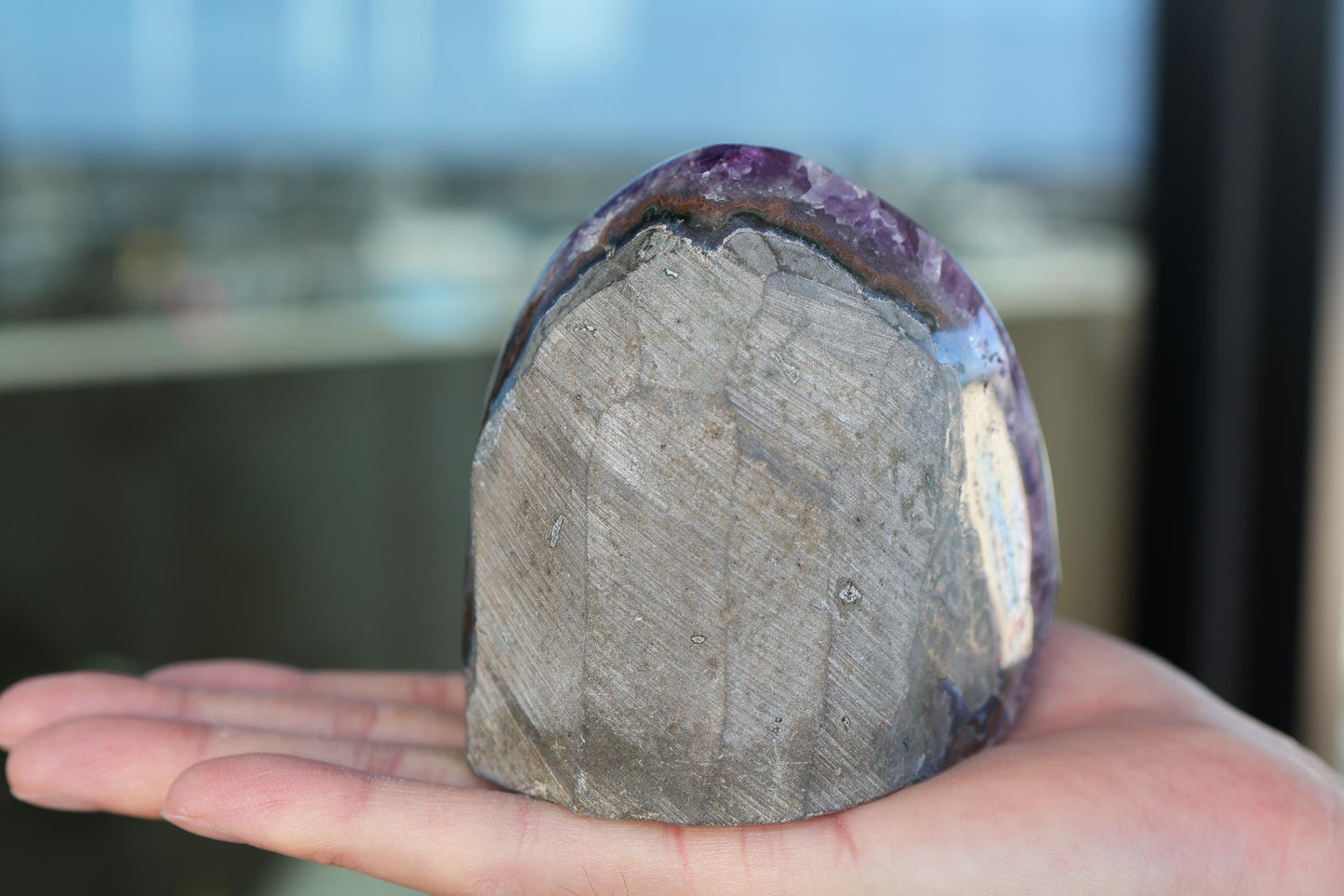 Premium Amethyst Geode 716g – Natural Purple Crystal for Meditation & Decor