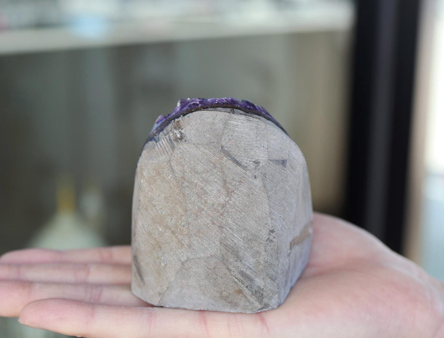 Premium Amethyst Geode 494g – Natural Purple Crystal for Meditation & Decor