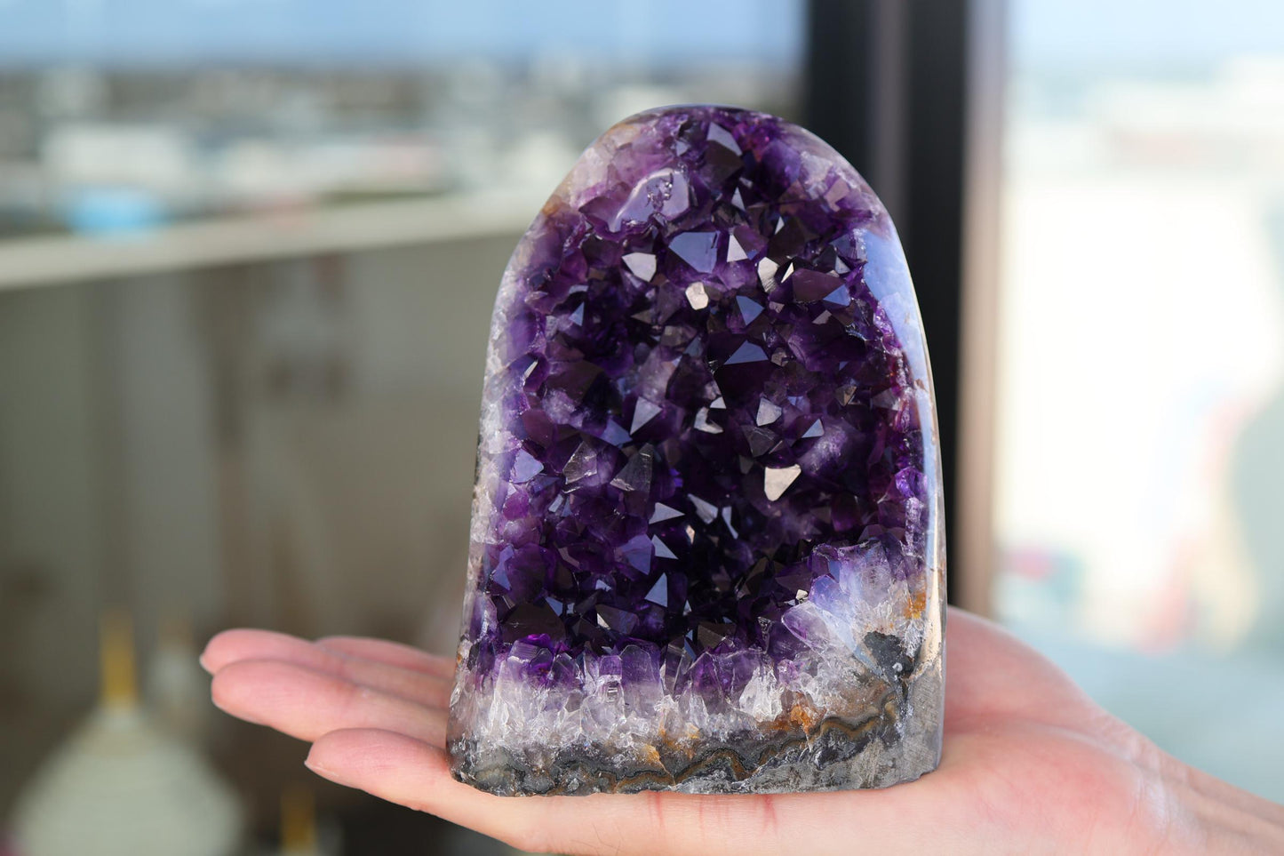 Natural Amethyst Cluster 1433g – Large Purple Crystal for Home Decor & Display