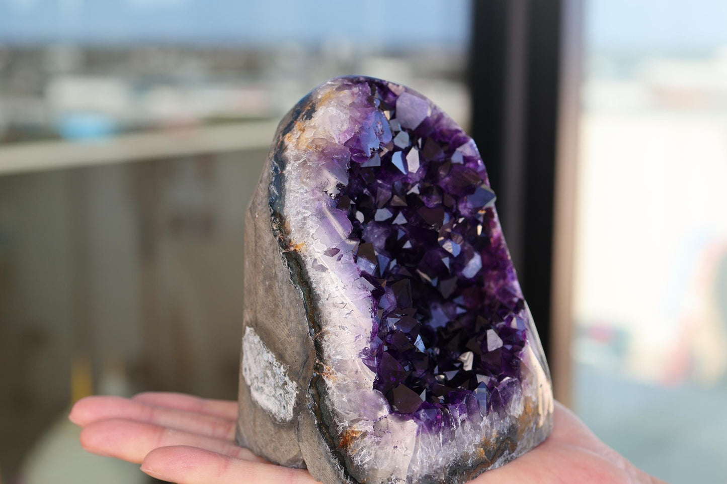 Natural Amethyst Cluster 1433g – Large Purple Crystal for Home Decor & Display