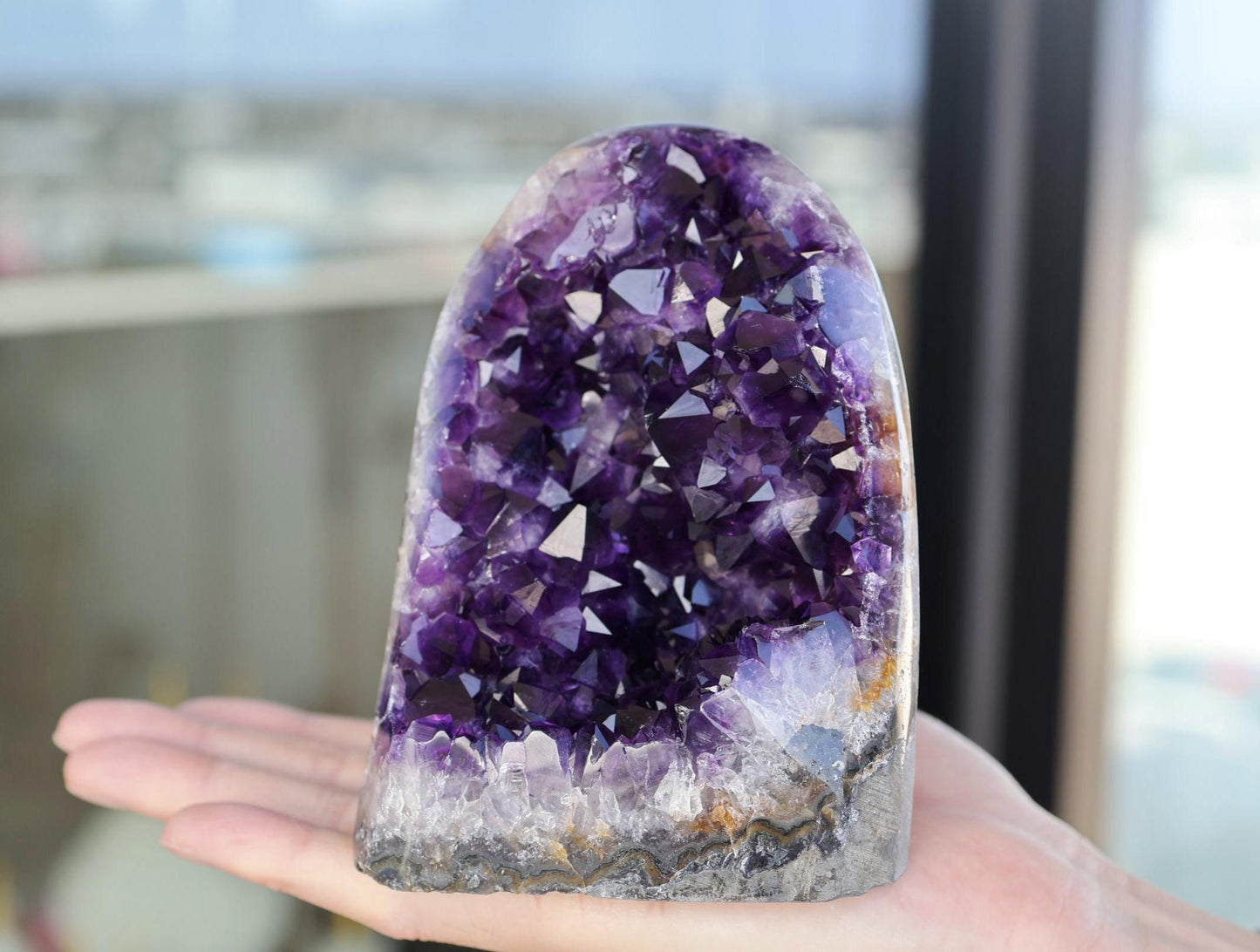 Natural Amethyst Cluster 1433g – Large Purple Crystal for Home Decor & Display