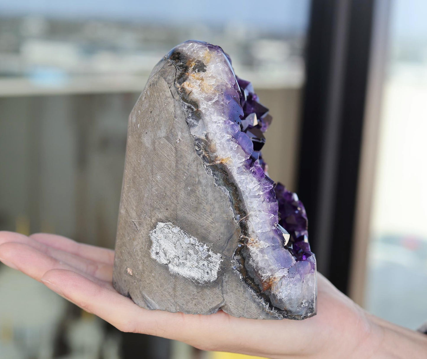 Natural Amethyst Cluster 1433g – Large Purple Crystal for Home Decor & Display