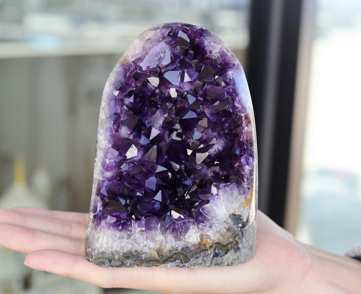 Natural Amethyst Cluster 1433g – Large Purple Crystal for Home Decor & Display