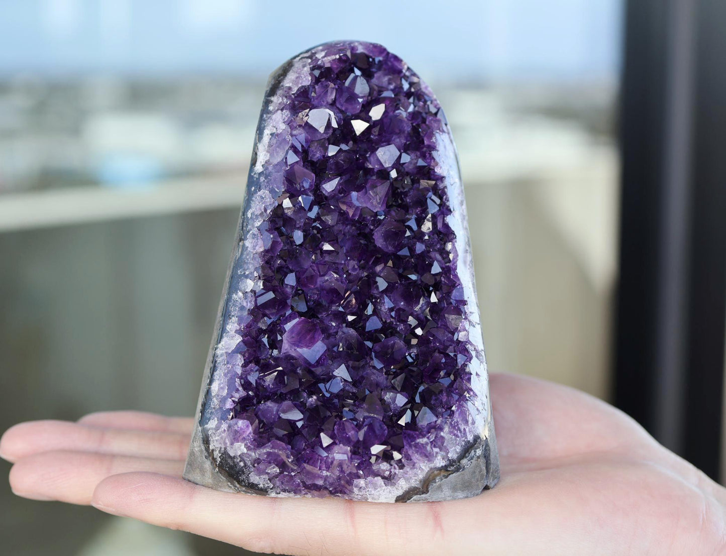 Natural Amethyst Geode Cluster 891g – High-Quality Purple Crystal