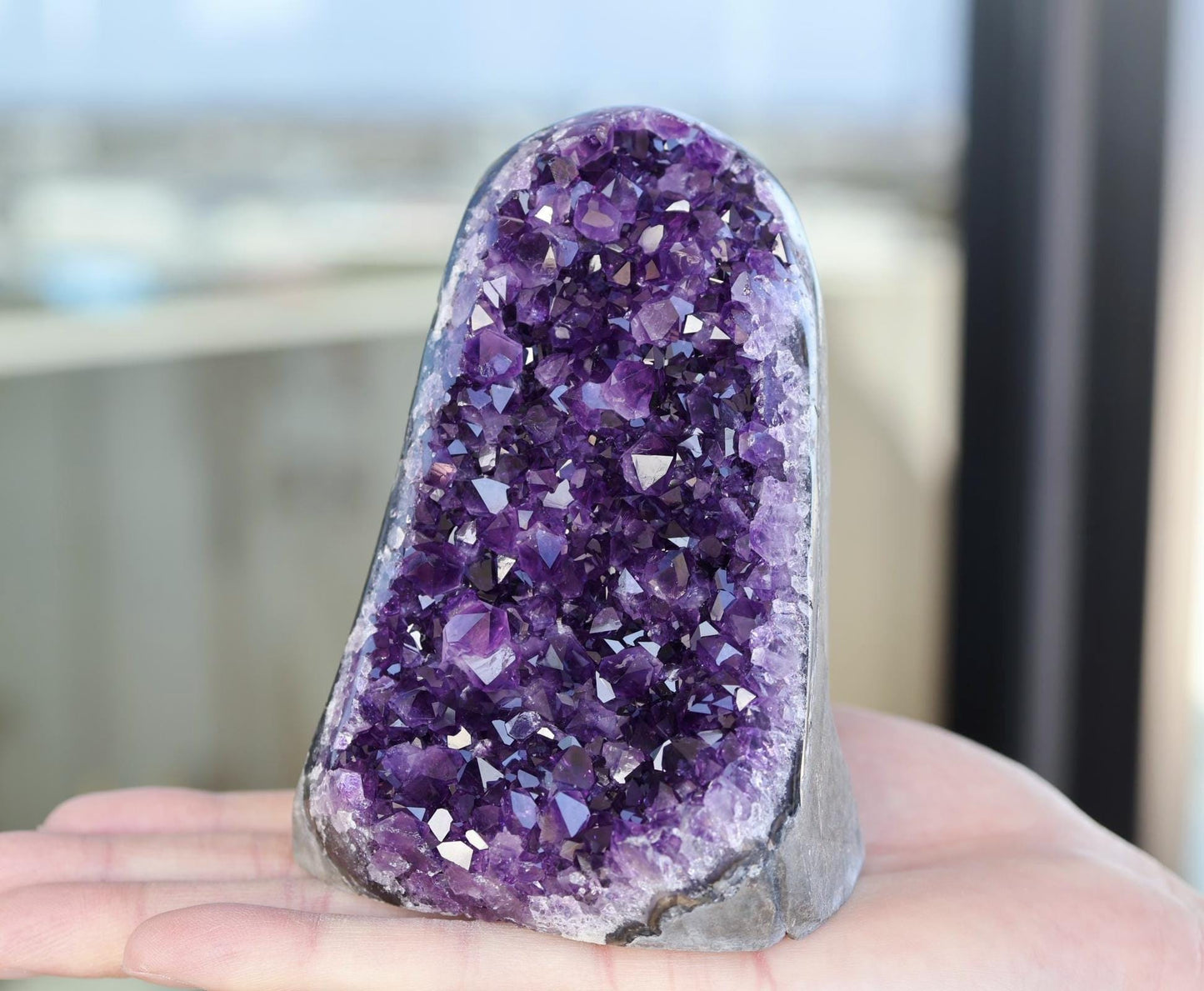 Natural Amethyst Geode Cluster 891g – High-Quality Purple Crystal