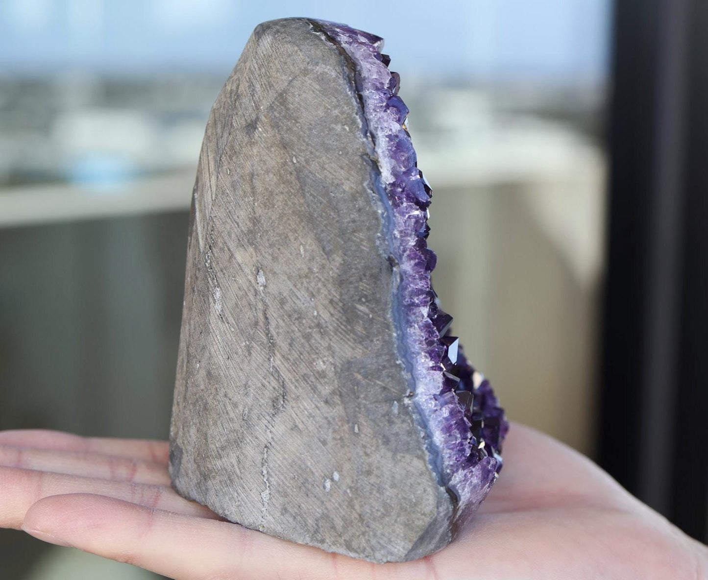 Natural Amethyst Geode Cluster 891g – High-Quality Purple Crystal