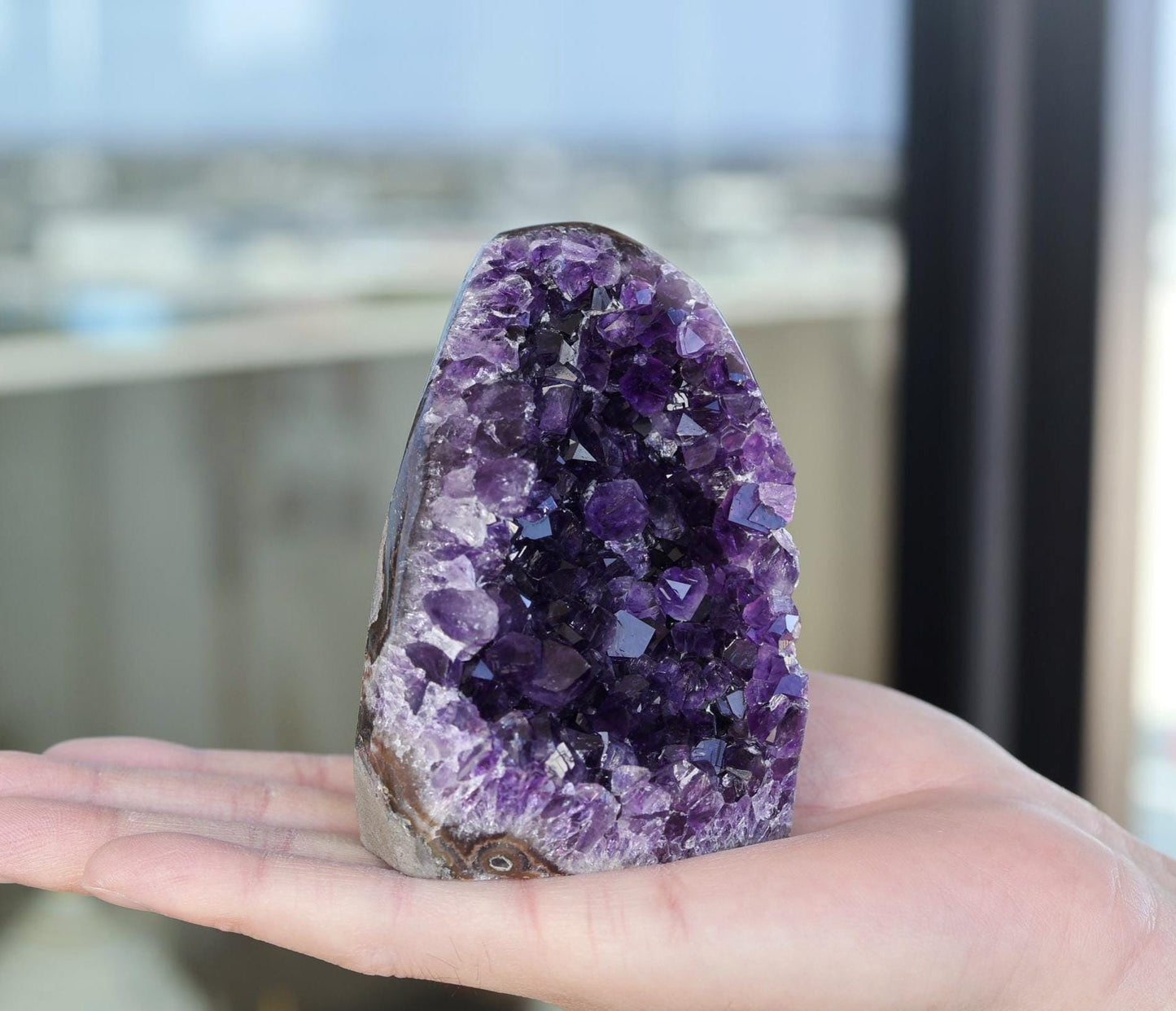 Amethyst Crystal Cluster 442g – Unique Natural Purple Geode, Gift for Collectors