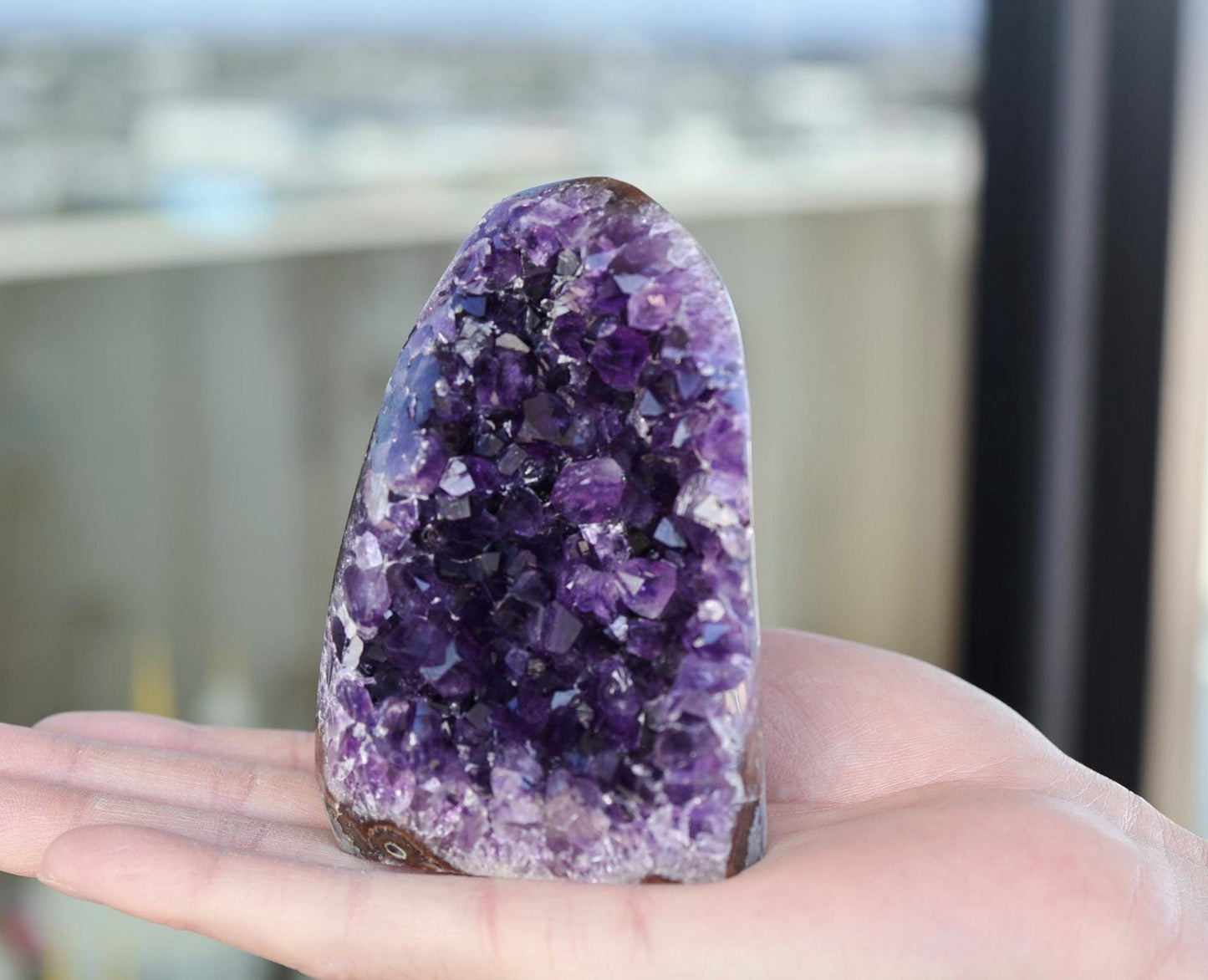 Amethyst Crystal Cluster 442g – Unique Natural Purple Geode, Gift for Collectors