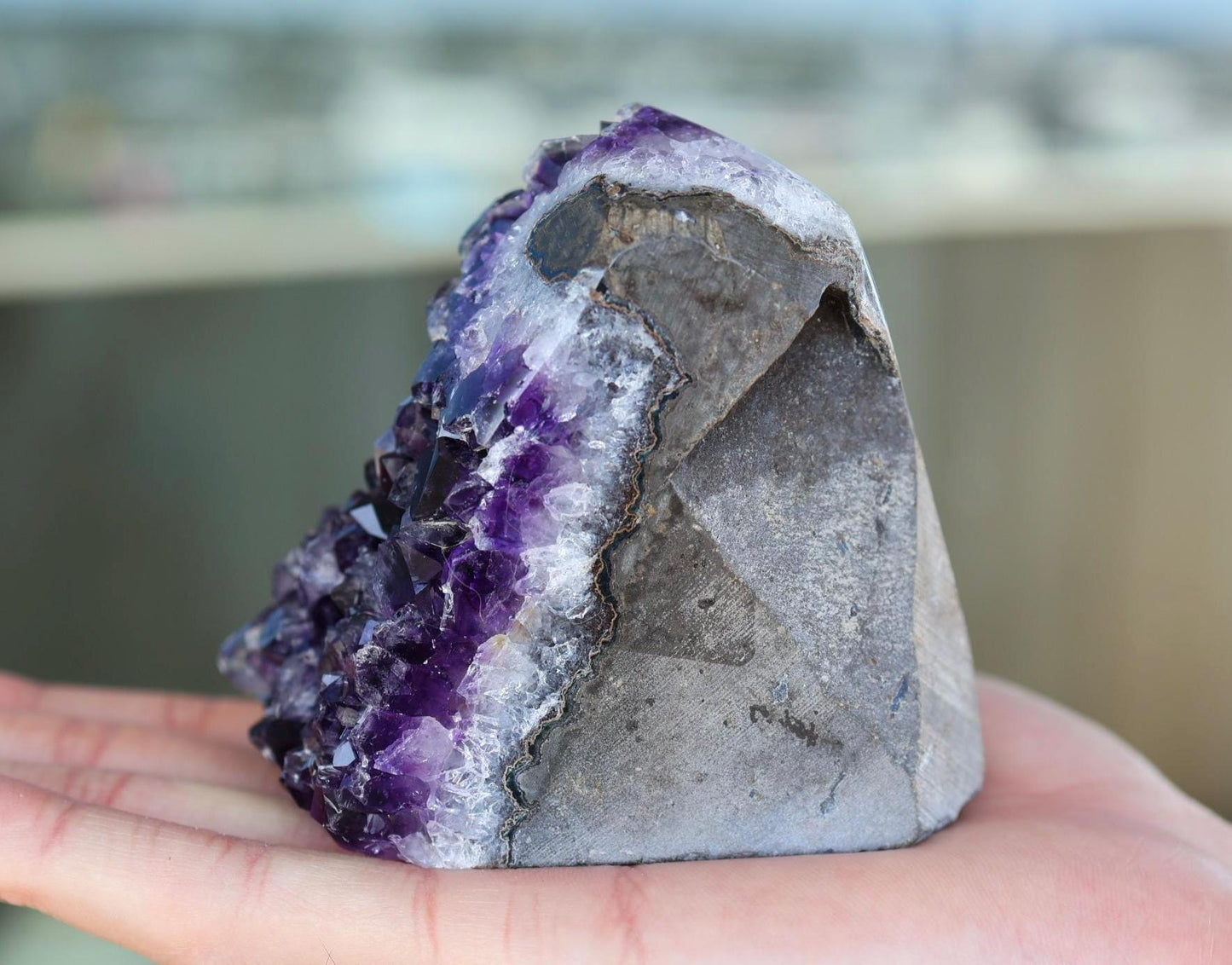 Amethyst Geode Cluster 553g Natural Crystal Cluster Purple Quartz Home Decor Unique Gift Raw Amethyst Stone