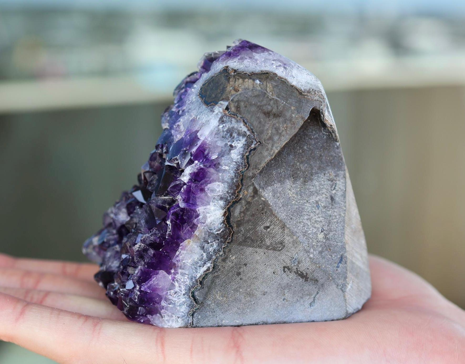Amethyst Geode Cluster 553g Natural Crystal Cluster Purple Quartz Home Decor Unique Gift Raw Amethyst Stone