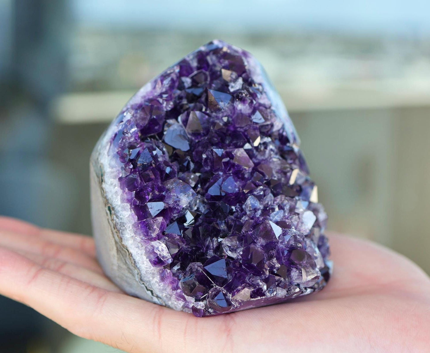 Amethyst Geode Cluster 553g Natural Crystal Cluster Purple Quartz Home Decor Unique Gift Raw Amethyst Stone