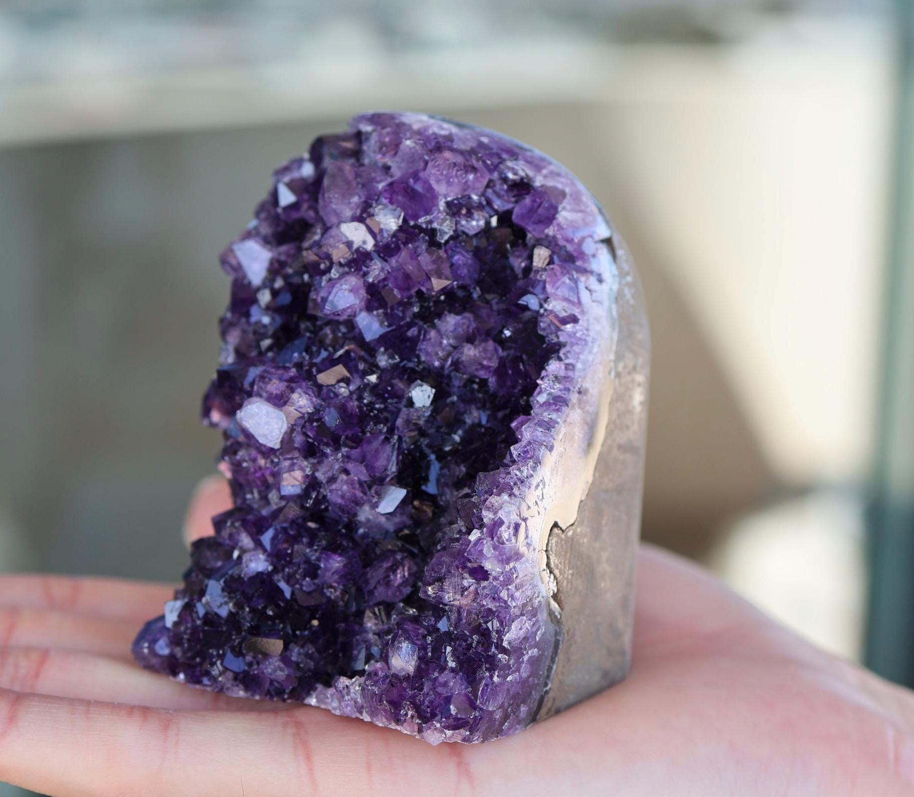 Amethyst Geode Cluster 552g Natural Amethyst Cluster Purple Quartz Crystal Home Decor Unique Gift