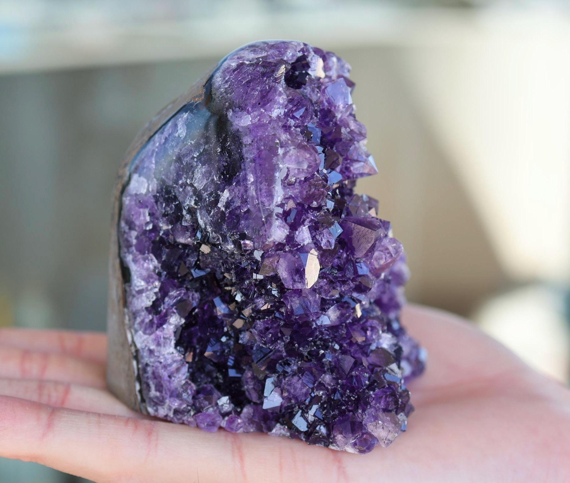 Amethyst Geode Cluster 552g Natural Amethyst Cluster Purple Quartz Crystal Home Decor Unique Gift