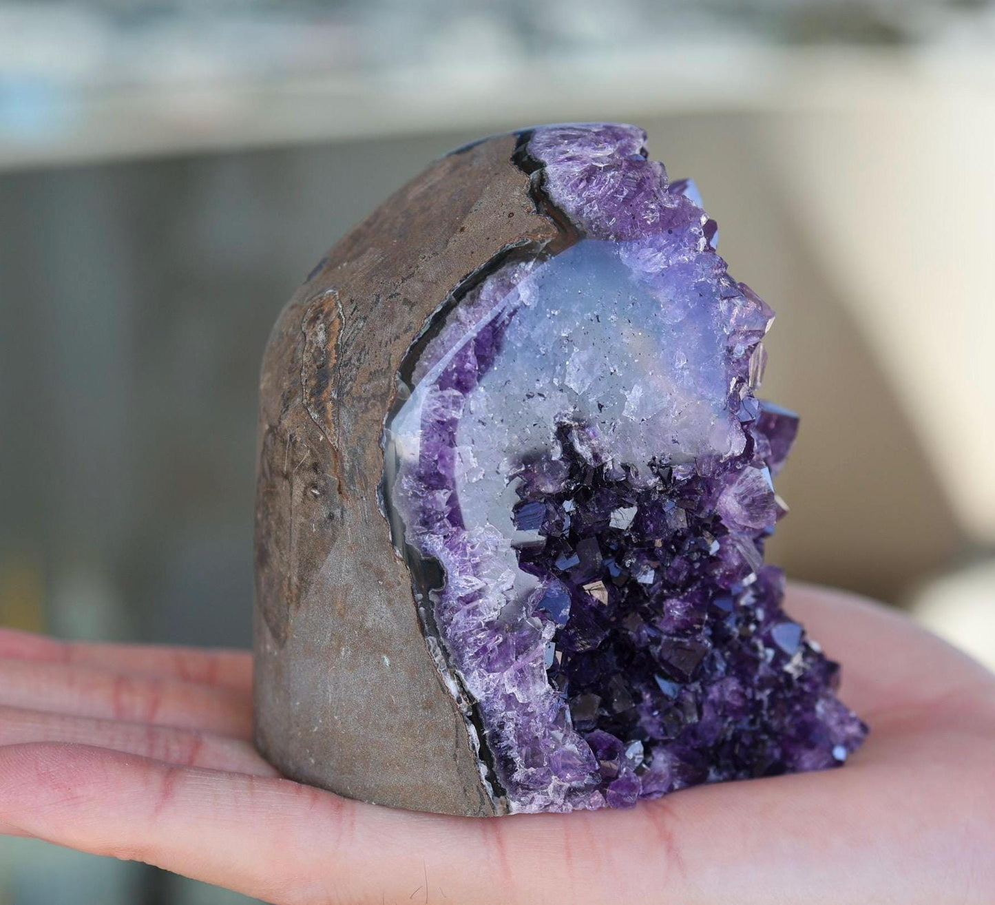 Amethyst Geode Cluster 552g Natural Amethyst Cluster Purple Quartz Crystal Home Decor Unique Gift