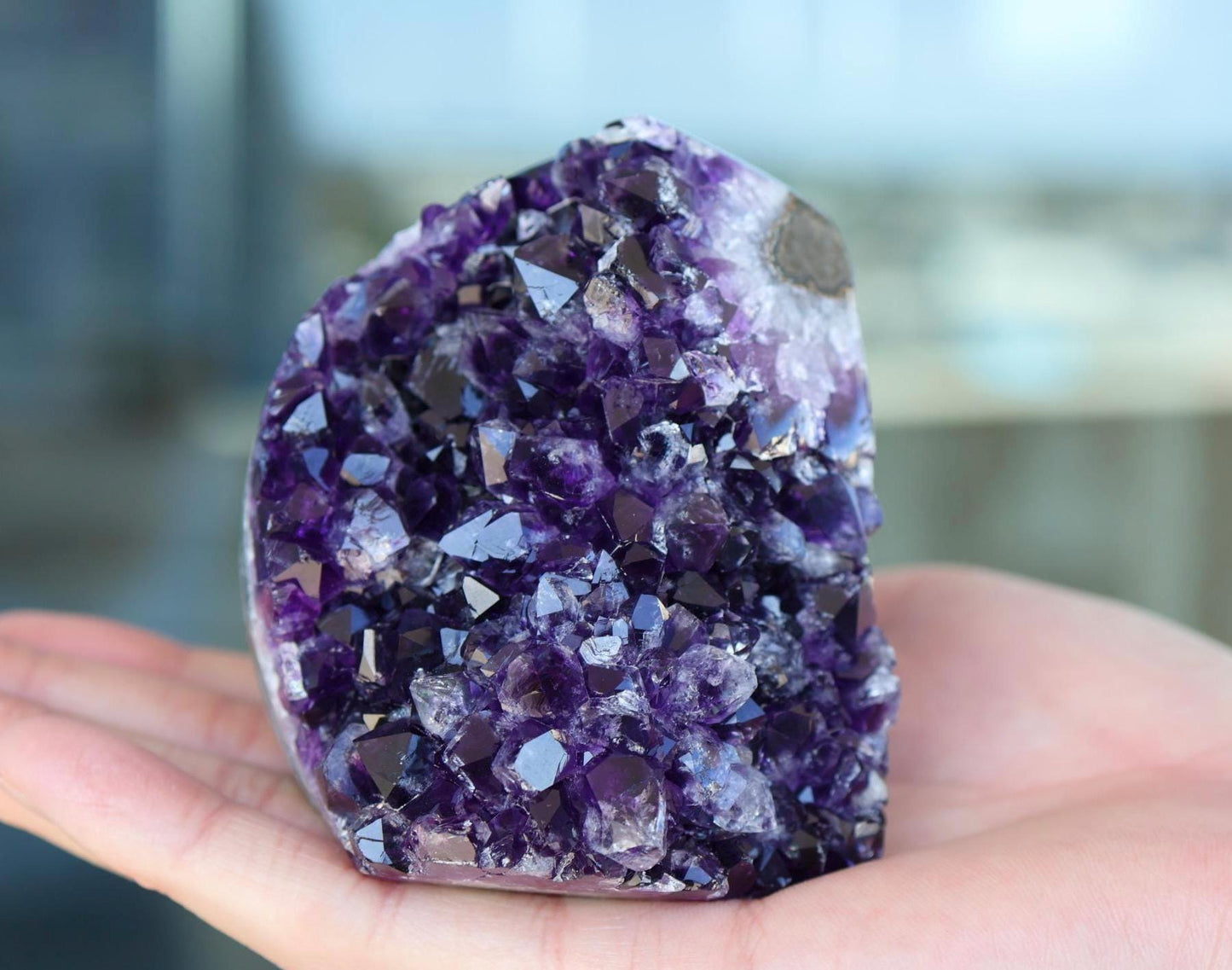 Amethyst Geode Cluster 553g Natural Crystal Cluster Purple Quartz Home Decor Unique Gift Raw Amethyst Stone