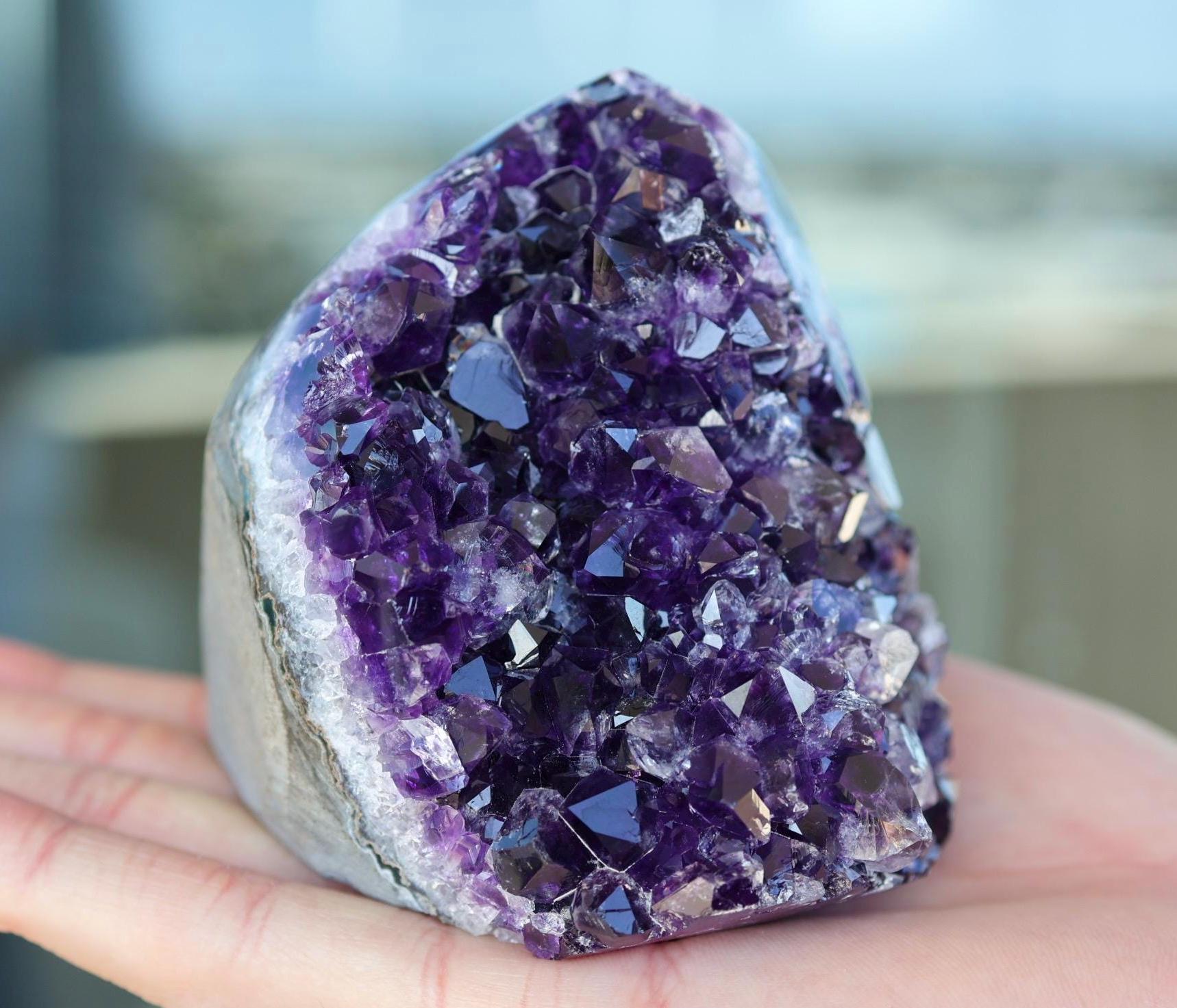 Amethyst Geode Cluster 553g Natural Crystal Cluster Purple Quartz Home Decor Unique Gift Raw Amethyst Stone