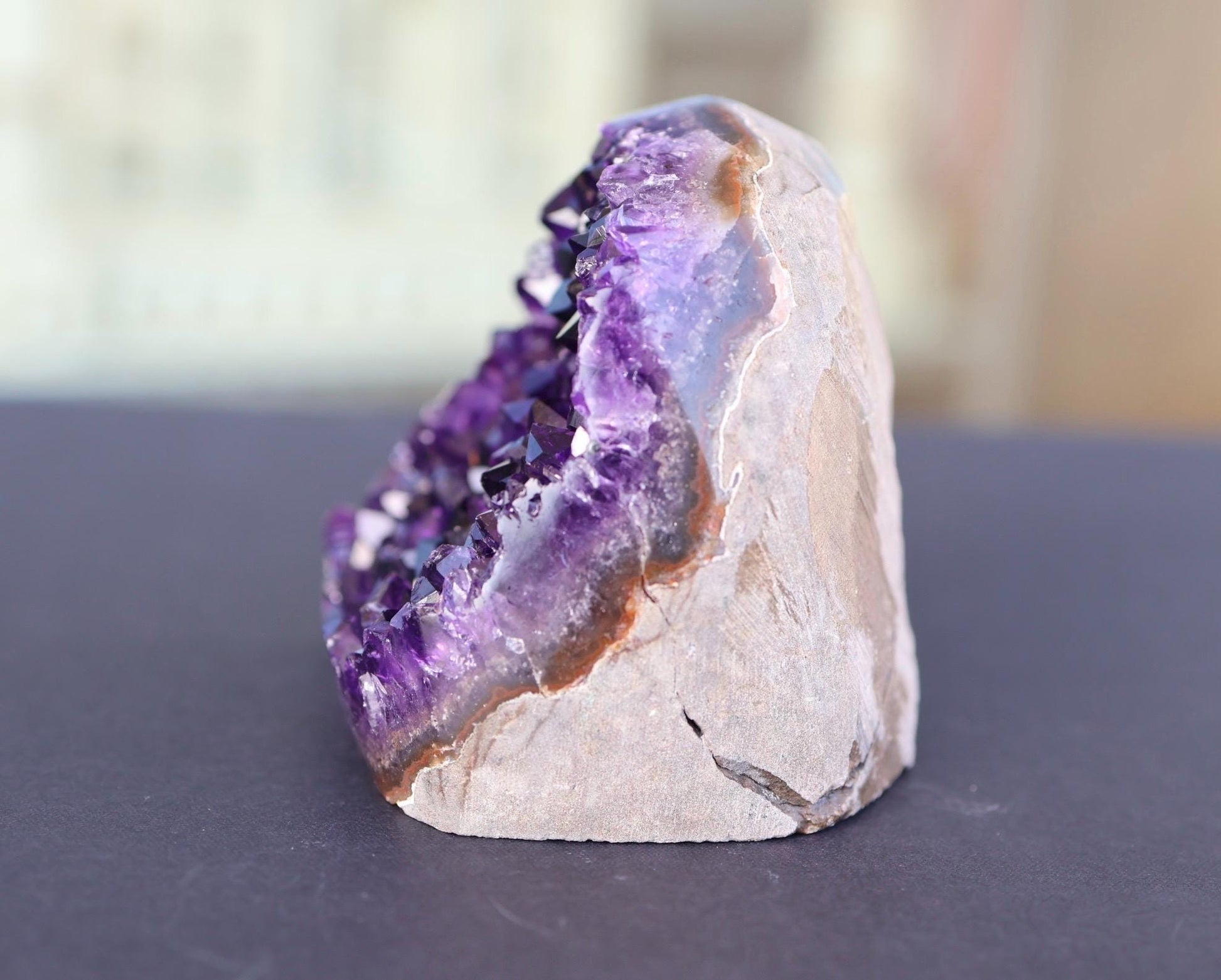 Amethyst Geode Cluster 380g Deep Purple Quartz Crystal Cluster Raw Amethyst Home Decor Unique Gift