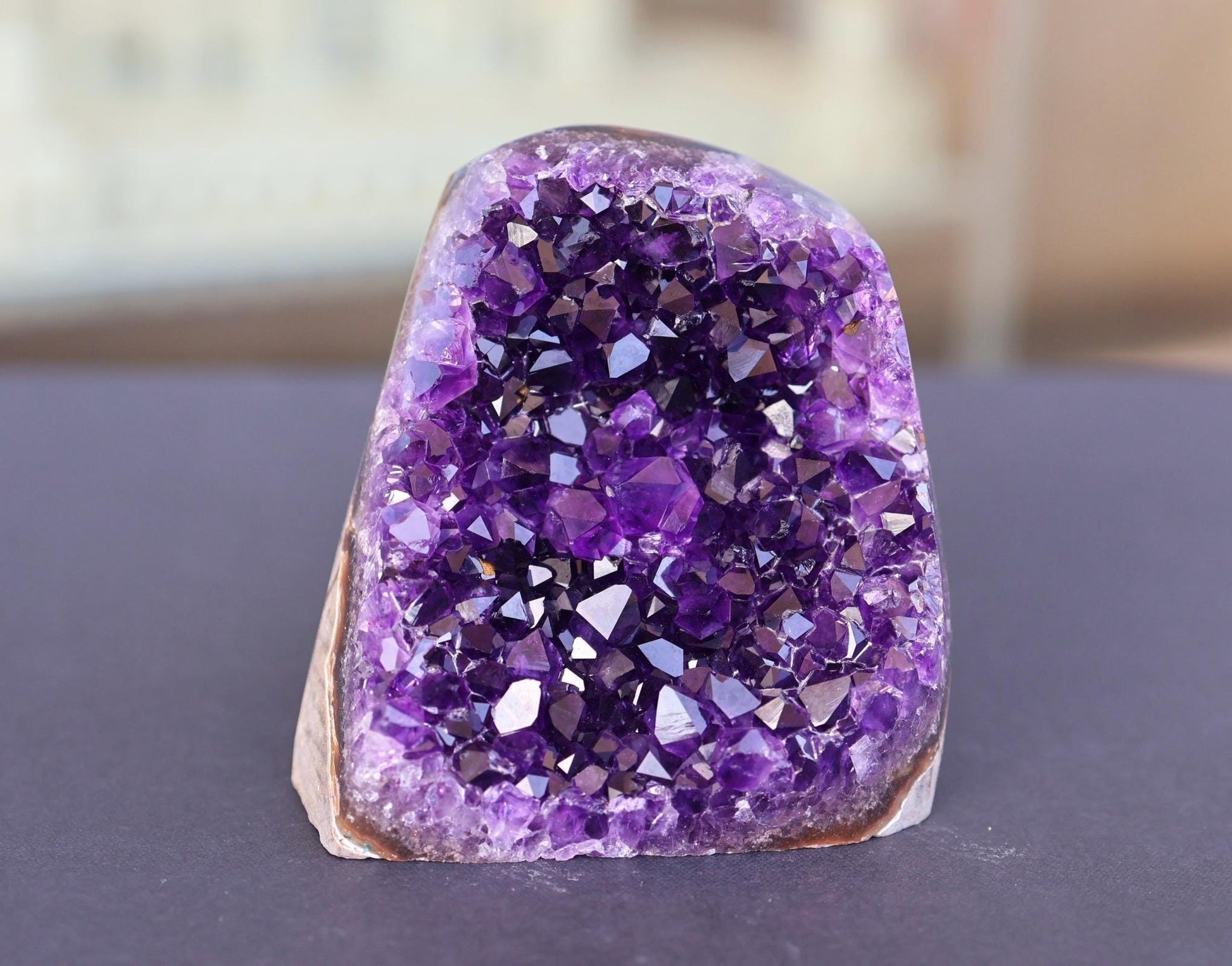 Amethyst Geode Cluster 380g Deep Purple Quartz Crystal Cluster Raw Amethyst Home Decor Unique Gift